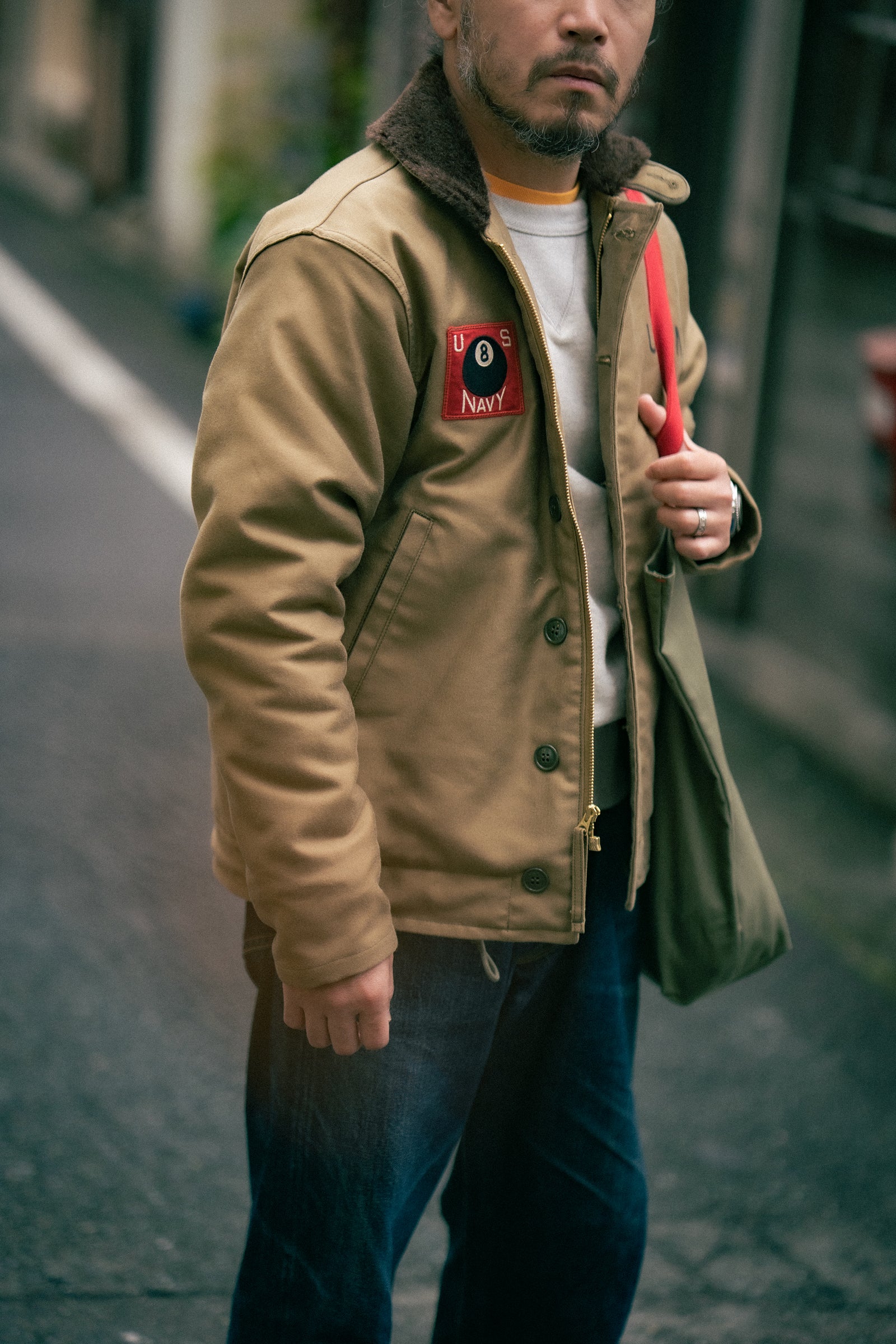 N-1 DECK JACKET (KHAKI) / 8TH BEACH BN. Gallery Image 5
