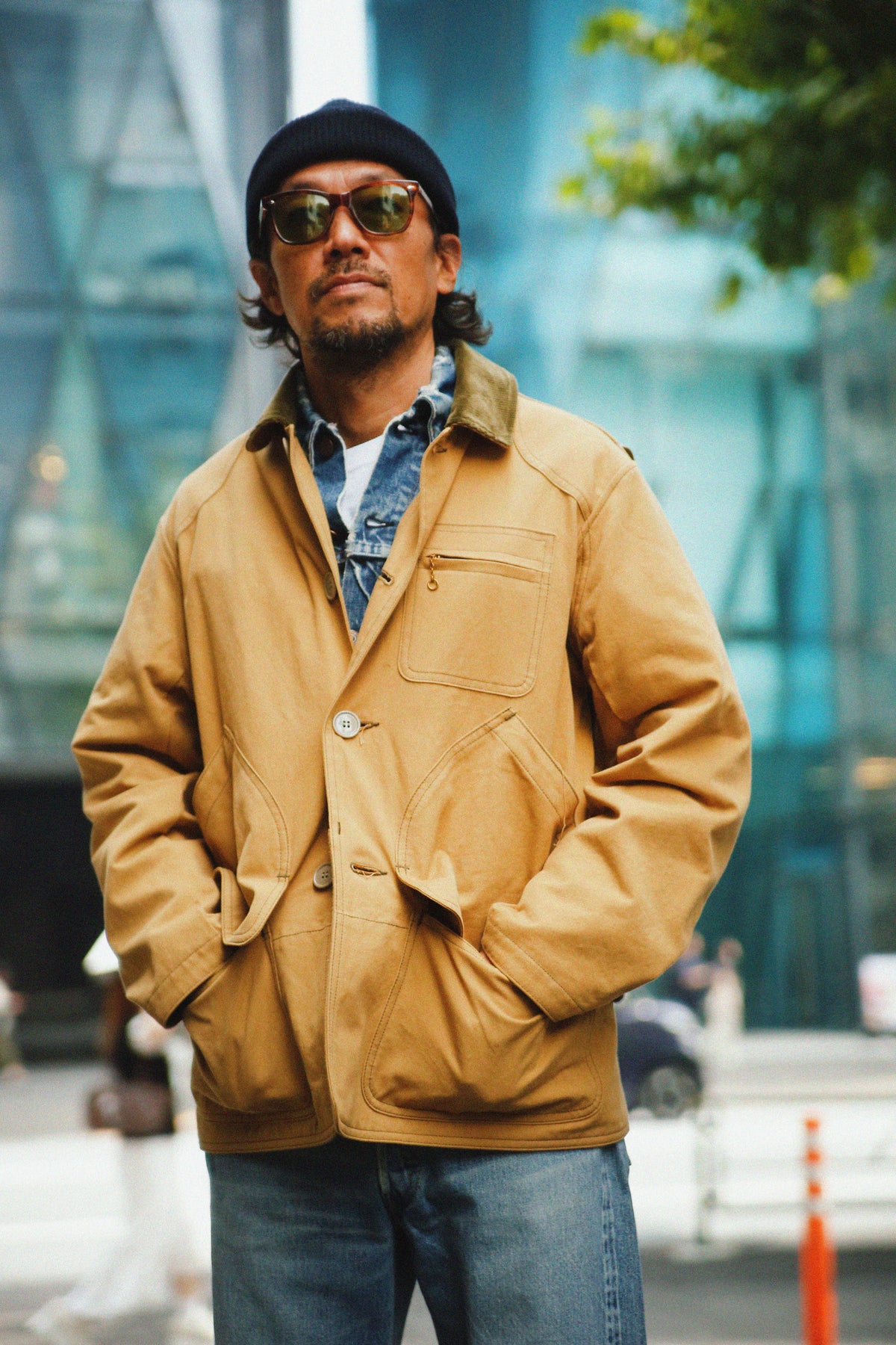 COTTON CANVAS BARN COAT Gallery Image 4