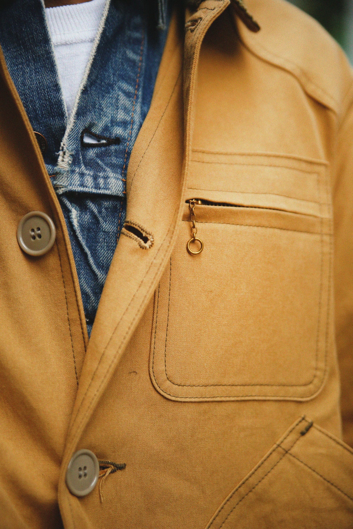 COTTON CANVAS BARN COAT Gallery Image 6