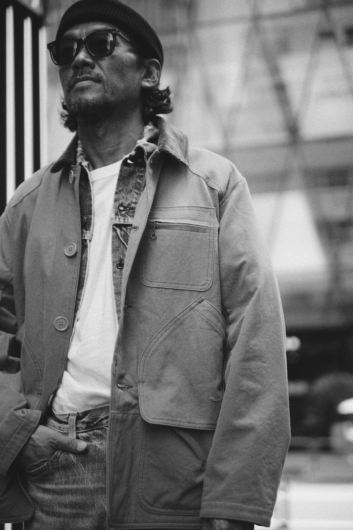 COTTON CANVAS BARN COAT Gallery Image 1
