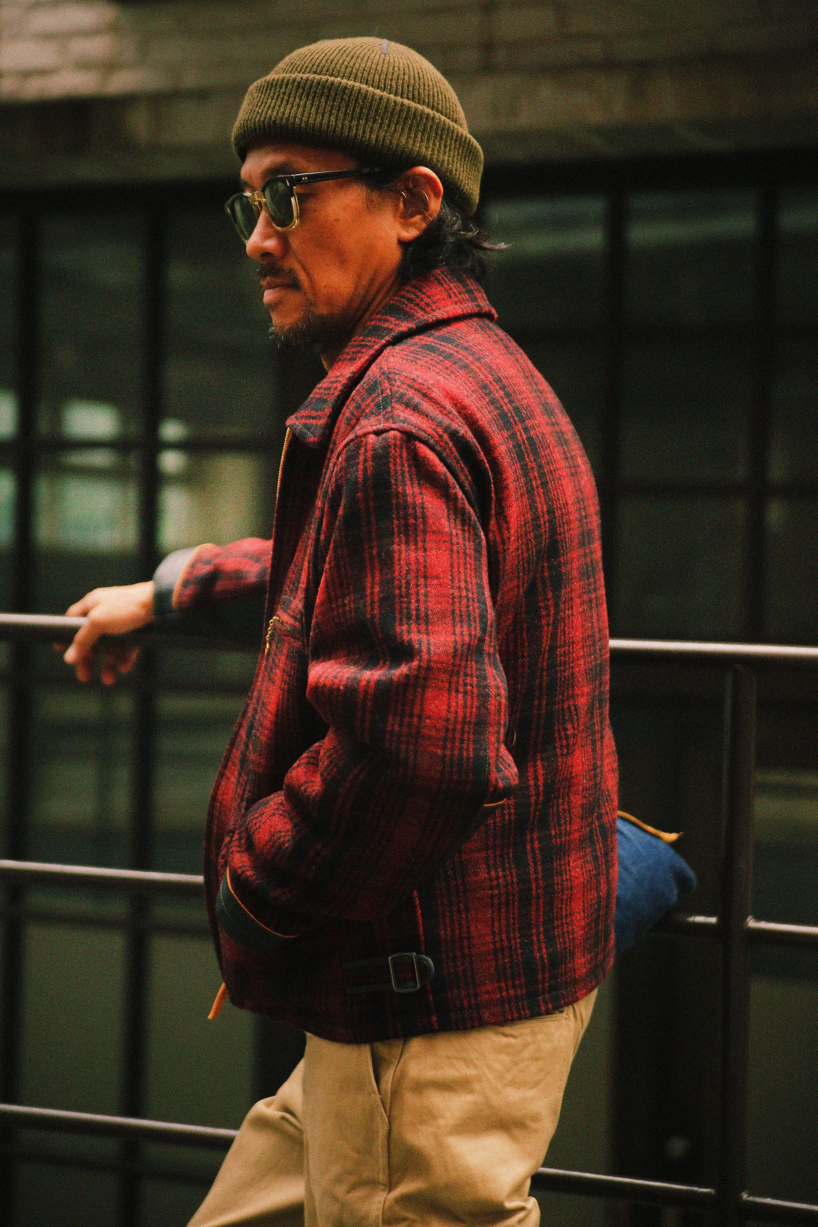 WOOL FIELD SPORTS JACKET / RED PLAID Gallery Image 2