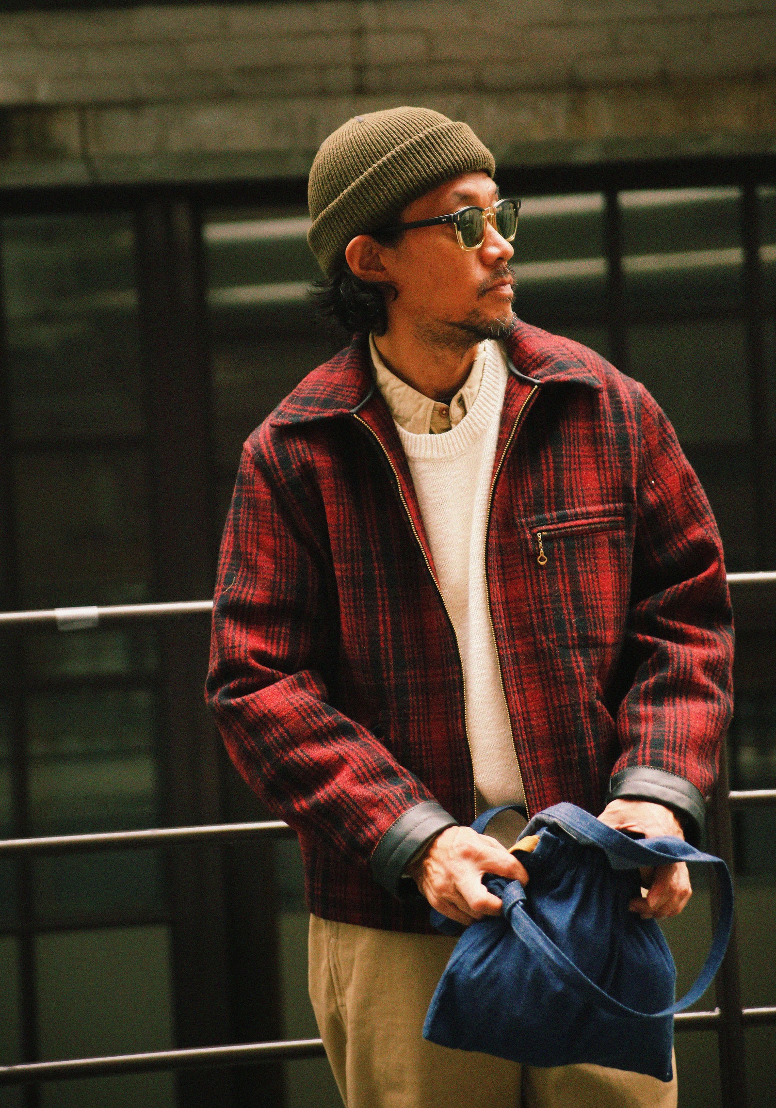 WOOL FIELD SPORTS JACKET / RED PLAID Gallery Image 3