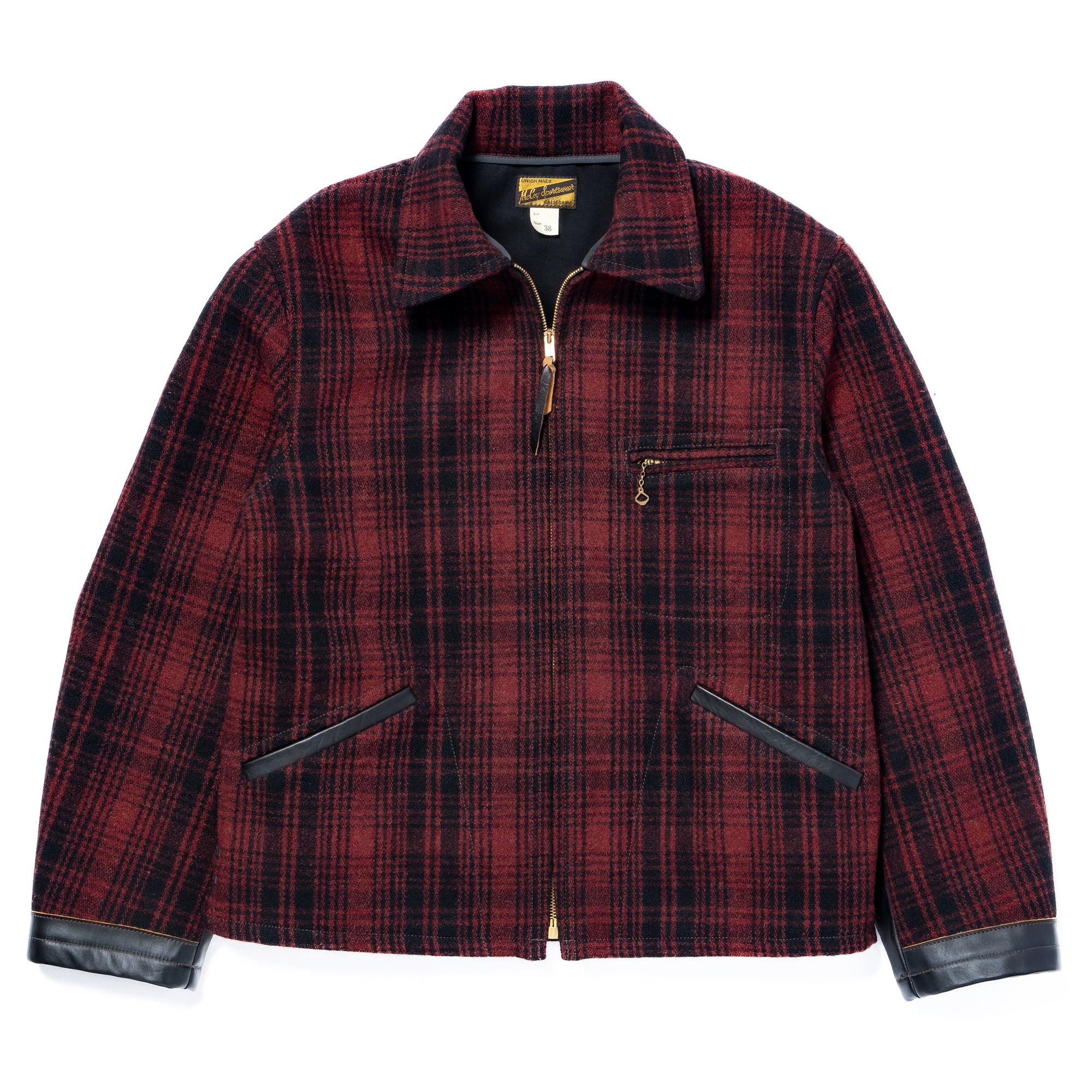 WOOL FIELD SPORTS JACKET / RED PLAID