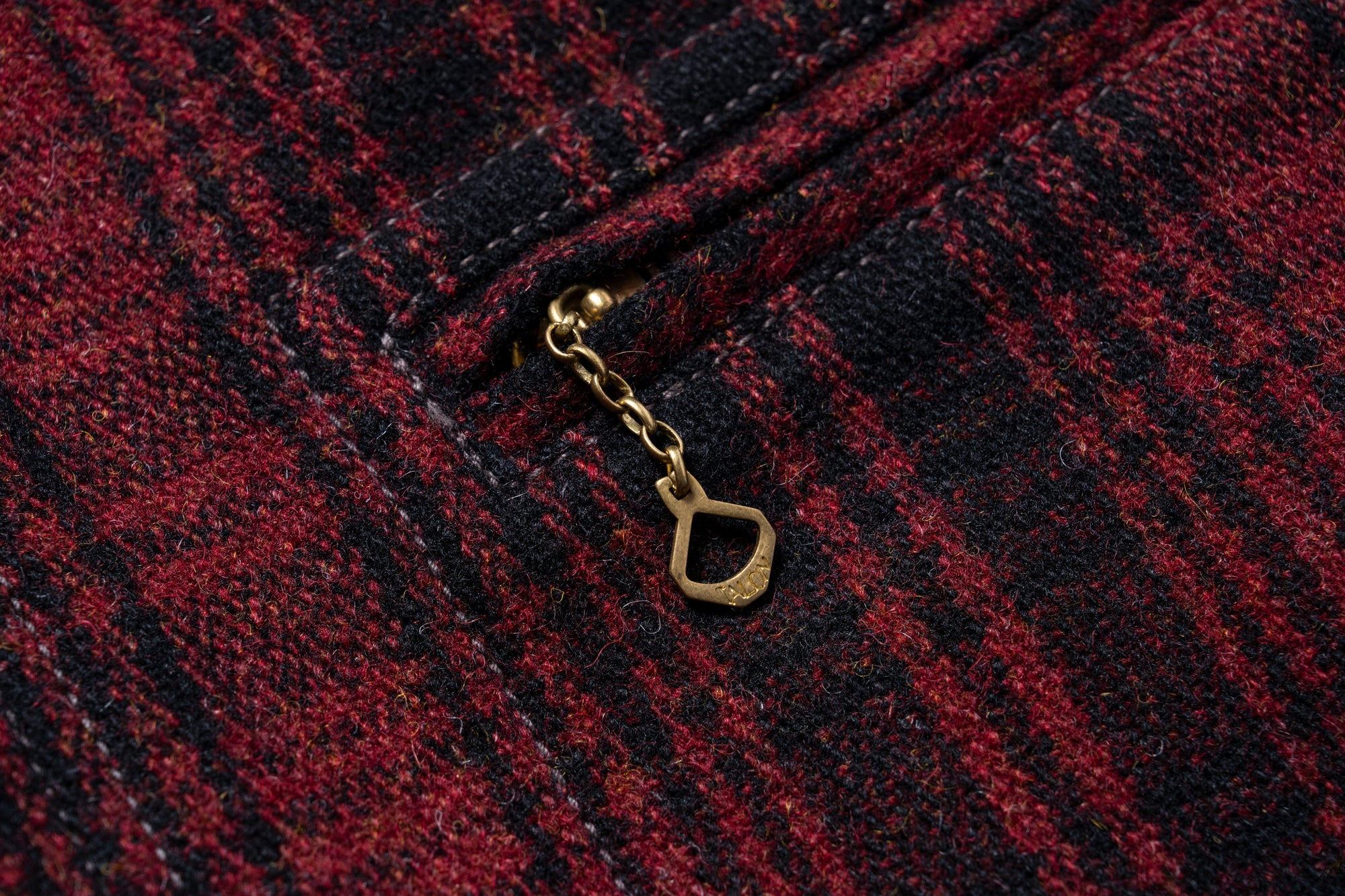 WOOL FIELD SPORTS JACKET / RED PLAID
