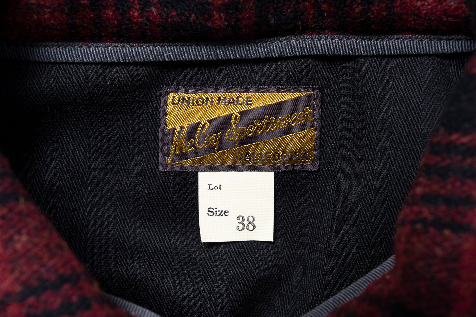 WOOL FIELD SPORTS JACKET / RED PLAID