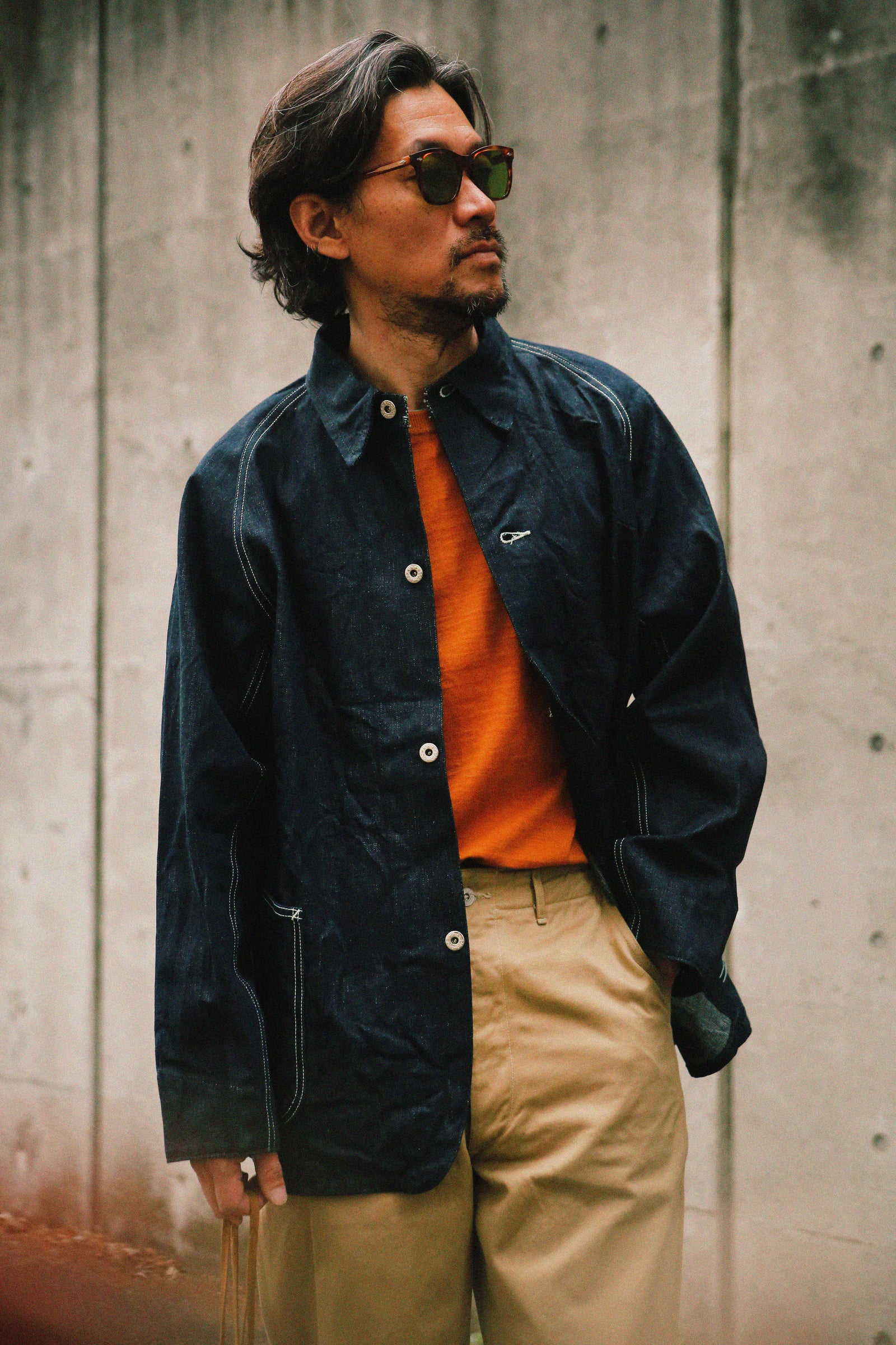 WWII RAGLAN SLEEVE DENIM CHORE COAT Gallery Image 4