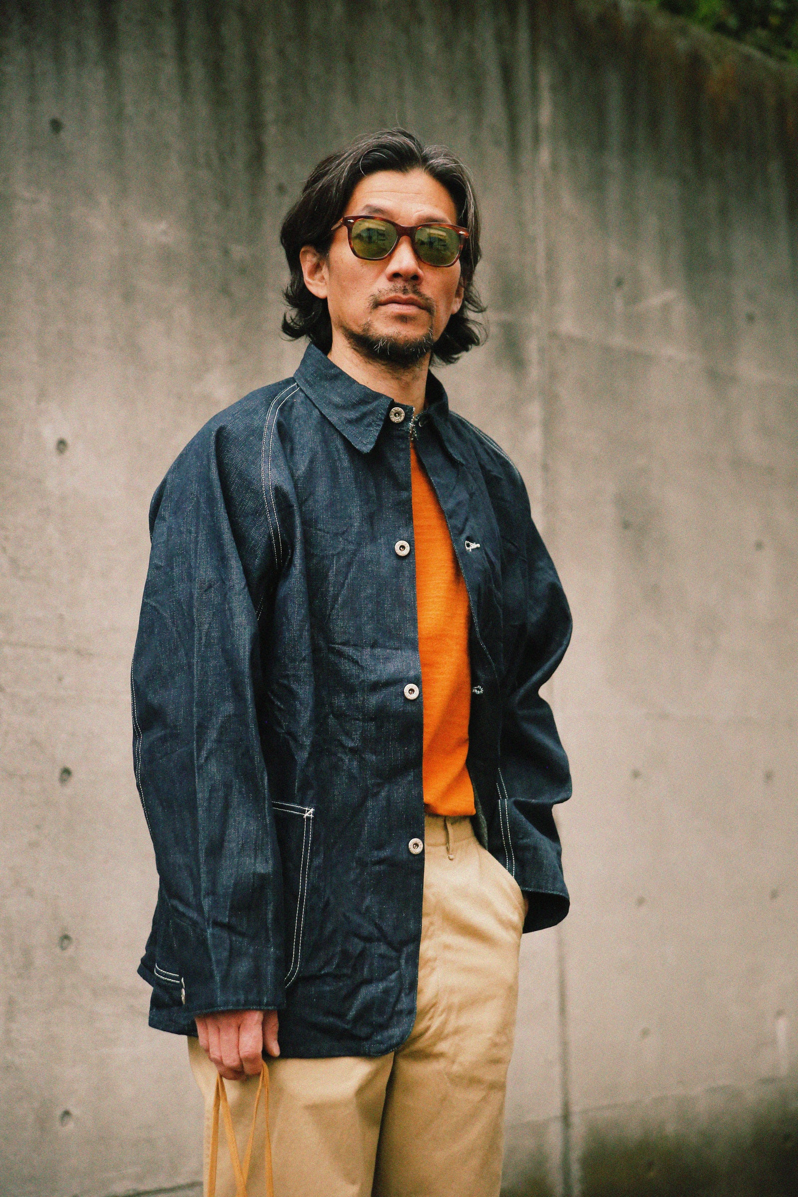 WWII RAGLAN SLEEVE DENIM CHORE COAT Gallery Image 1