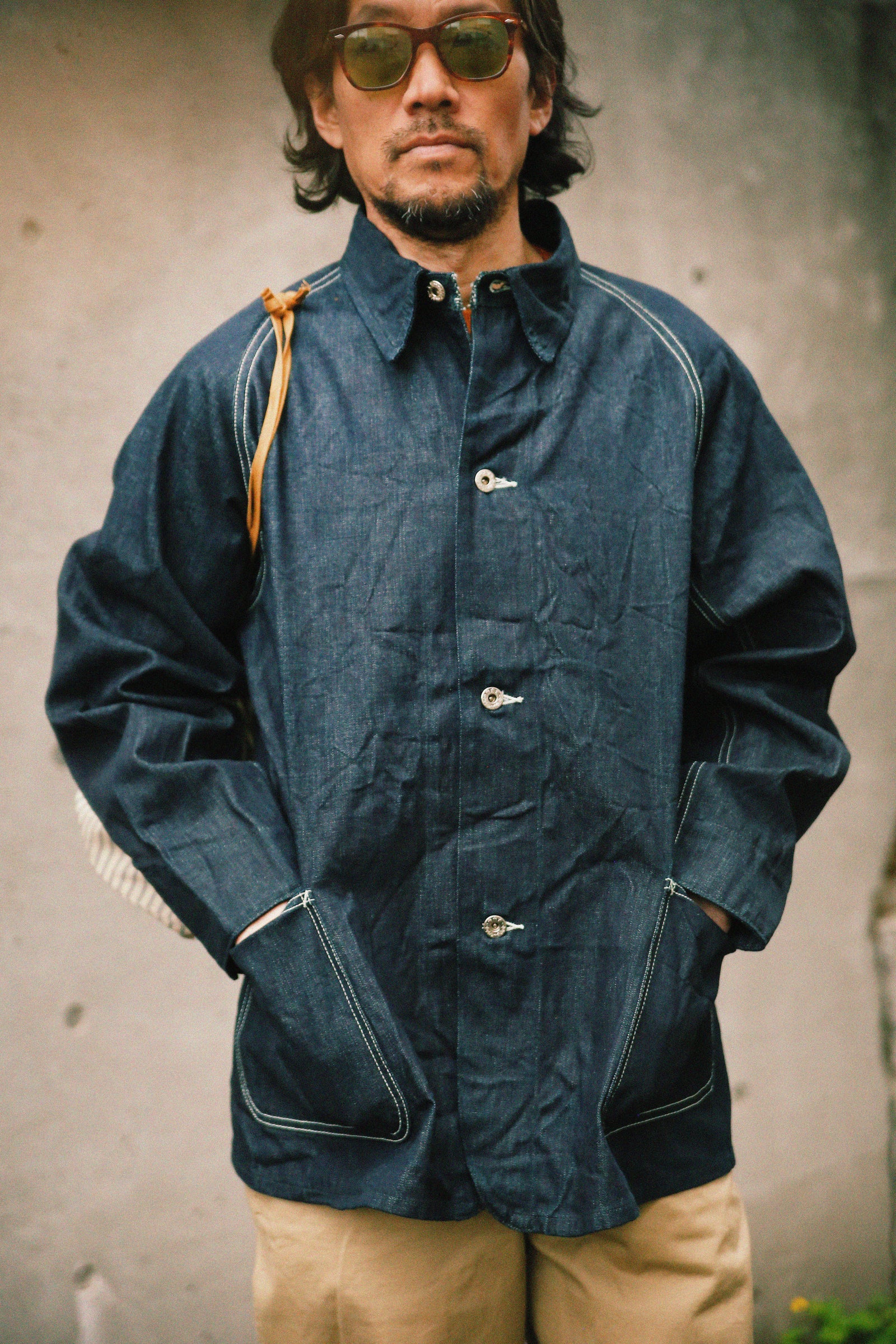 WWII RAGLAN SLEEVE DENIM CHORE COAT Gallery Image 6