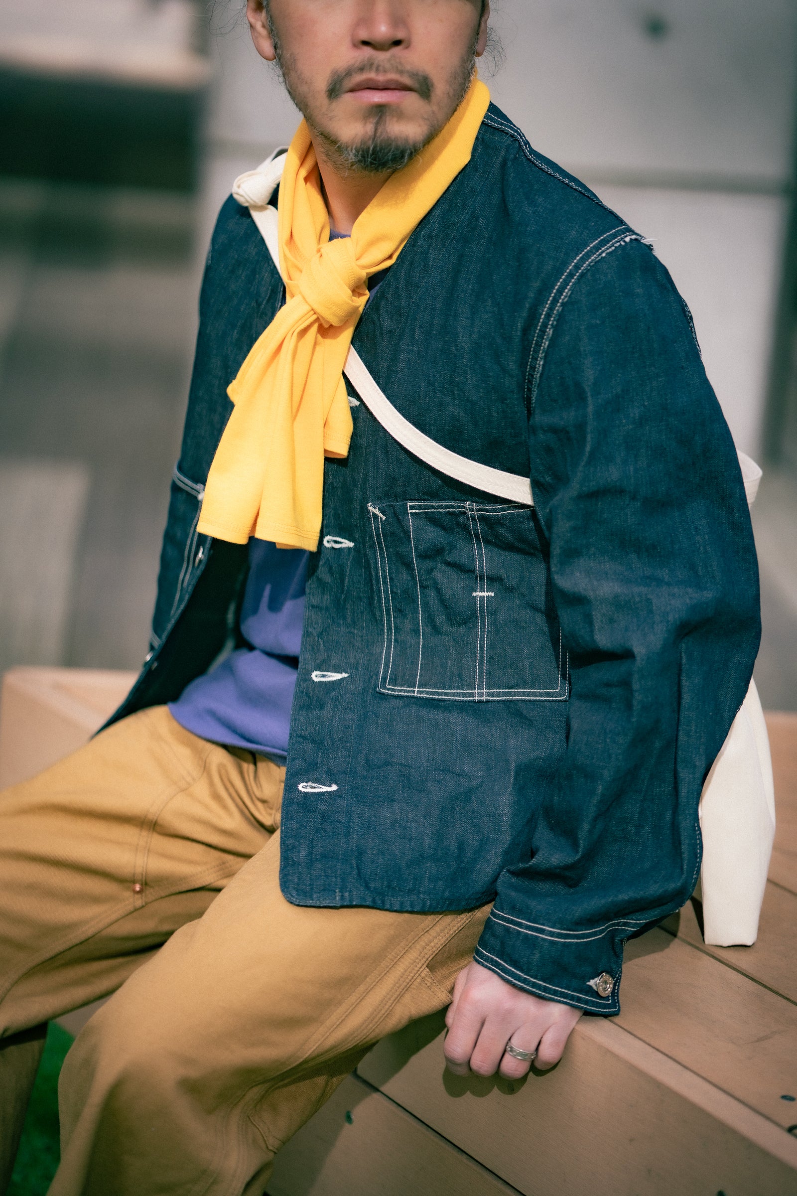 WWII DENIM ENGINEER COAT Gallery Image 5