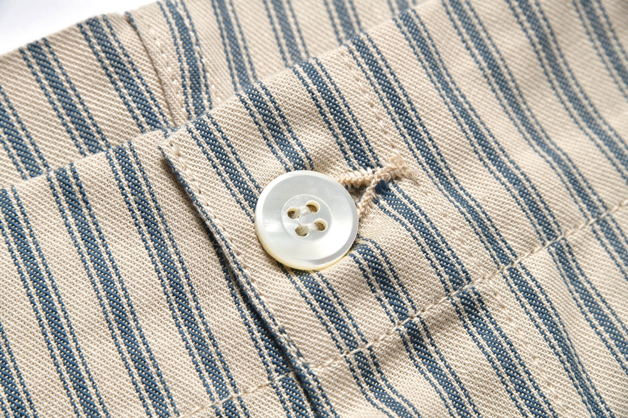 TICKING STRIPE PAJAMA TROUSERS