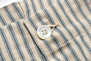 TICKING STRIPE PAJAMA TROUSERS