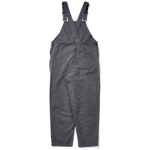 SALT AND PEPPER CHAMBRAY BIB OVERALL