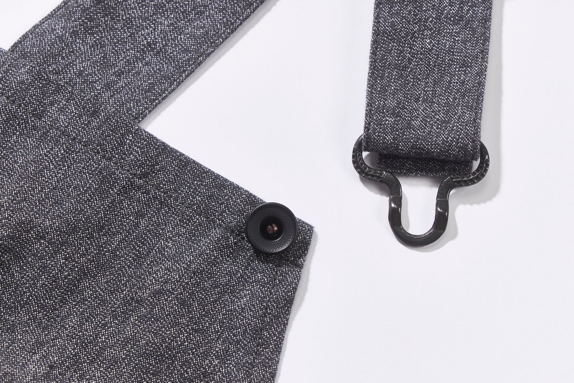 SALT AND PEPPER CHAMBRAY BIB OVERALL