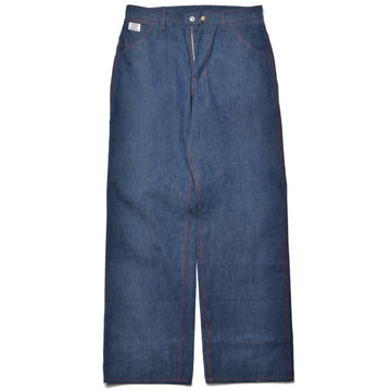 TRIPLE-STITCHED DENIM WORK TROUSERS