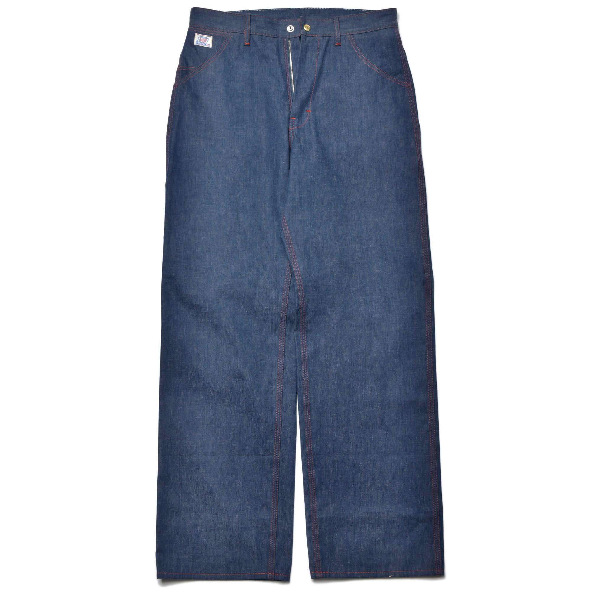 TRIPLE-STITCHED DENIM WORK TROUSERS