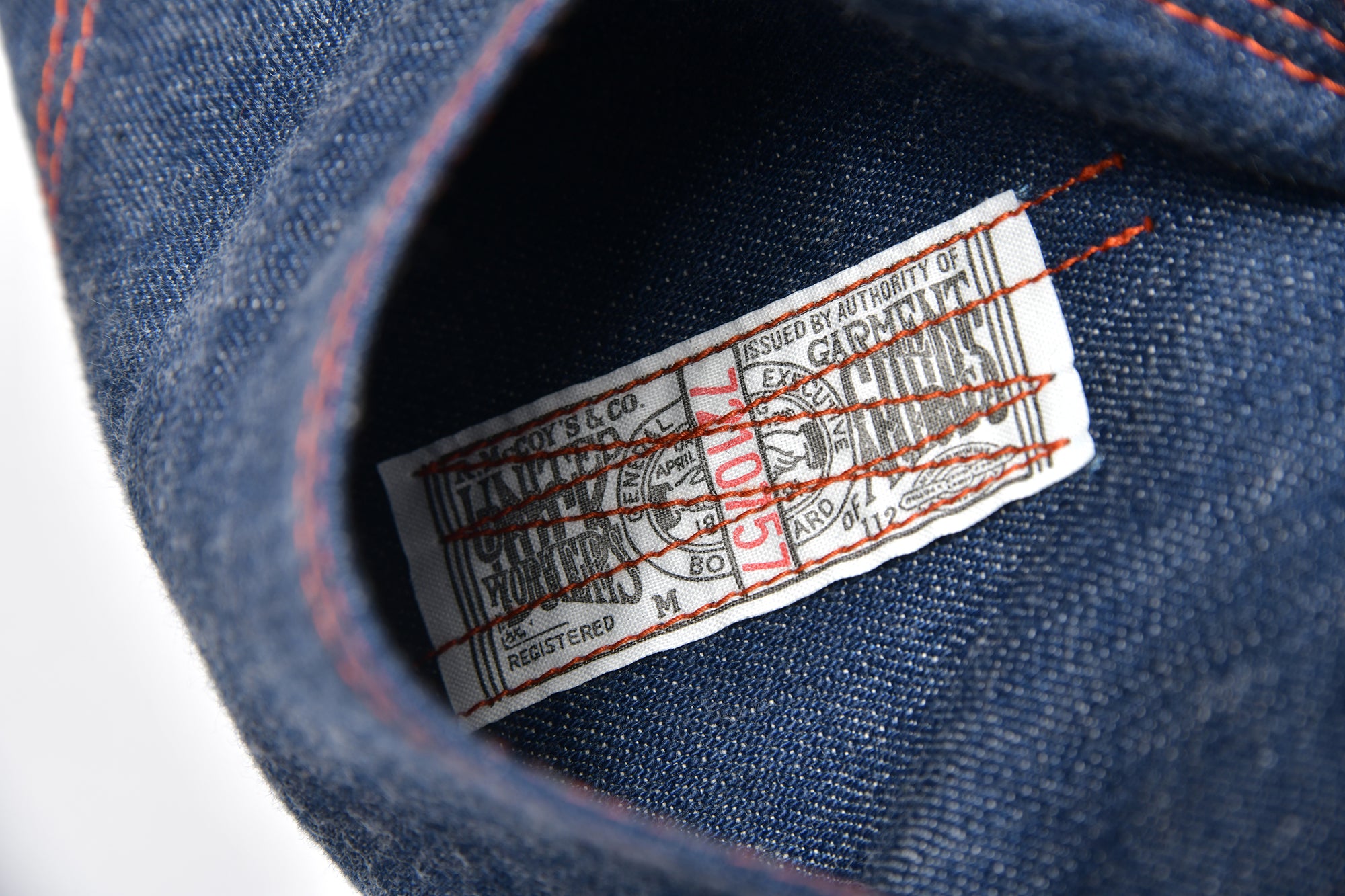 TRIPLE-STITCHED DENIM WORK TROUSERS