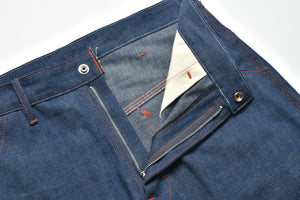 TRIPLE-STITCHED DENIM WORK TROUSERS