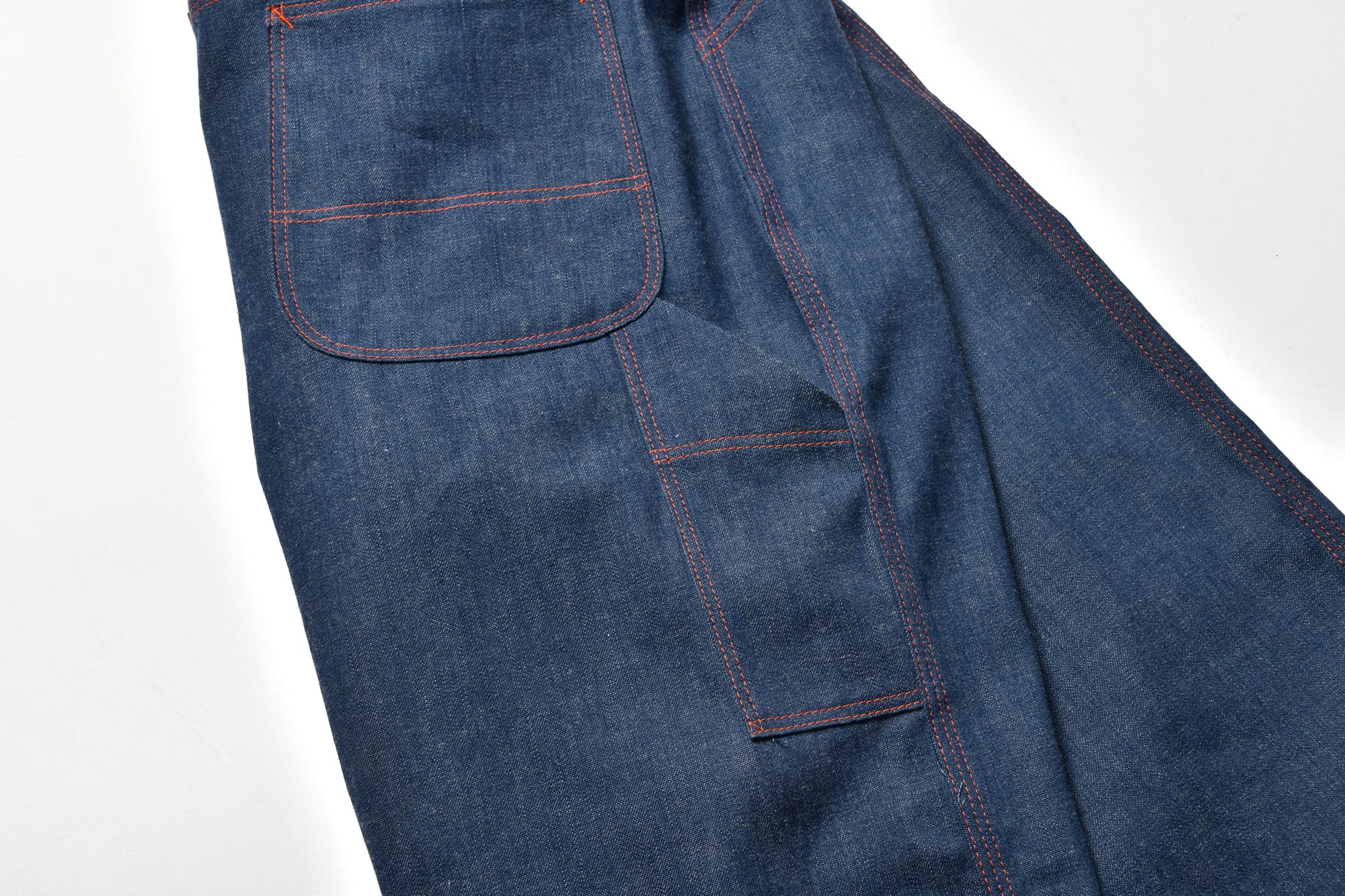 TRIPLE-STITCHED DENIM WORK TROUSERS