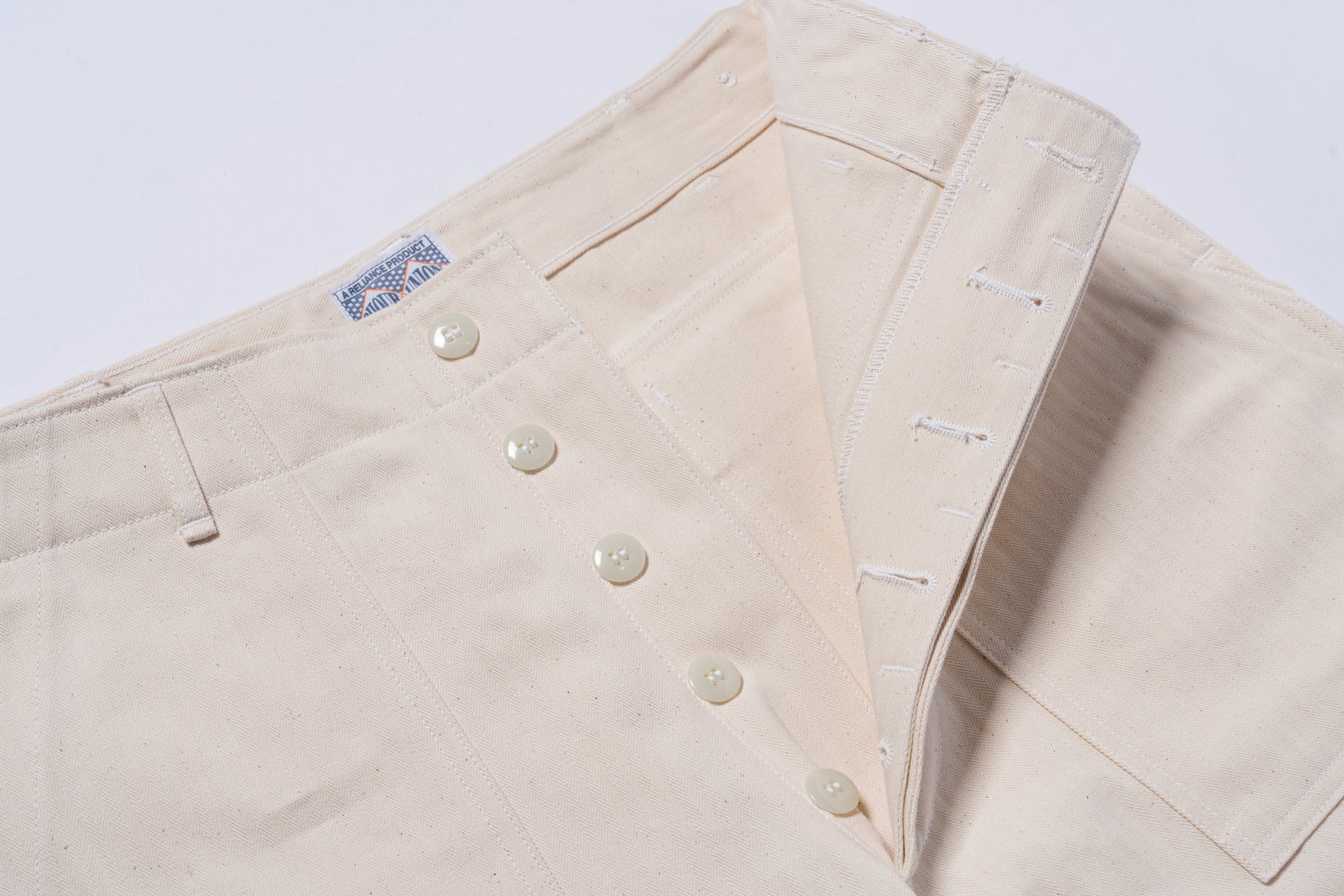 UTILITY TROUSERS / WHITE HBT
