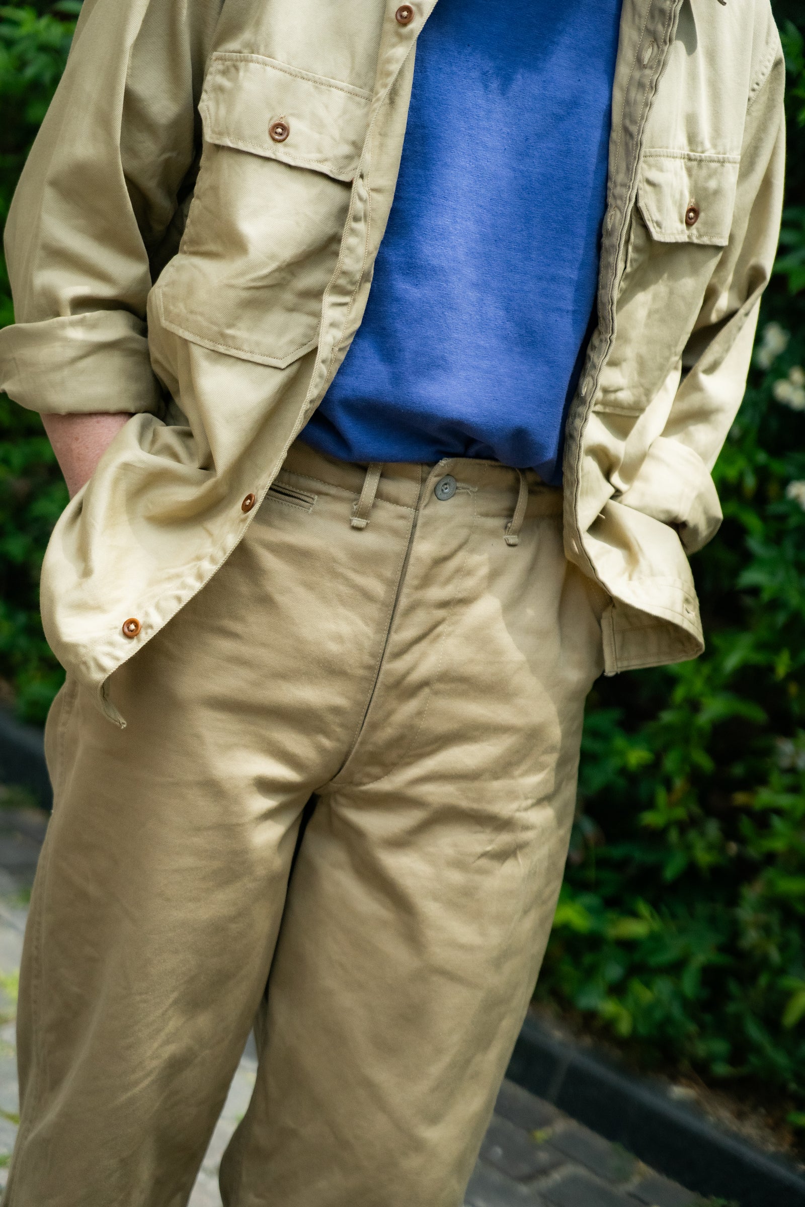 TROUSERS, COTTON, KHAKI, 1941 Gallery Image 3