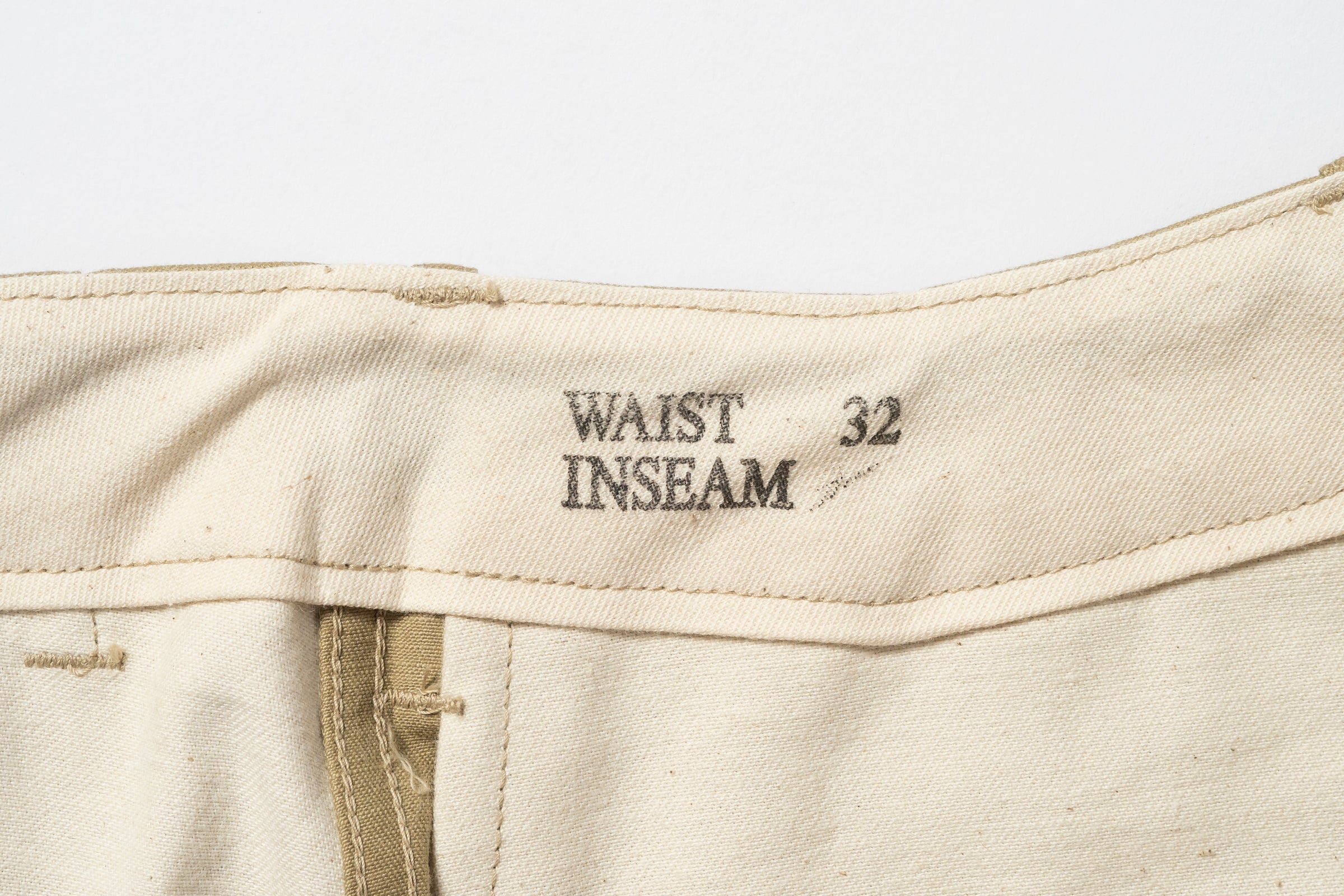 TROUSERS, COTTON, KHAKI, 1941 (Short) – The Real McCoy's
