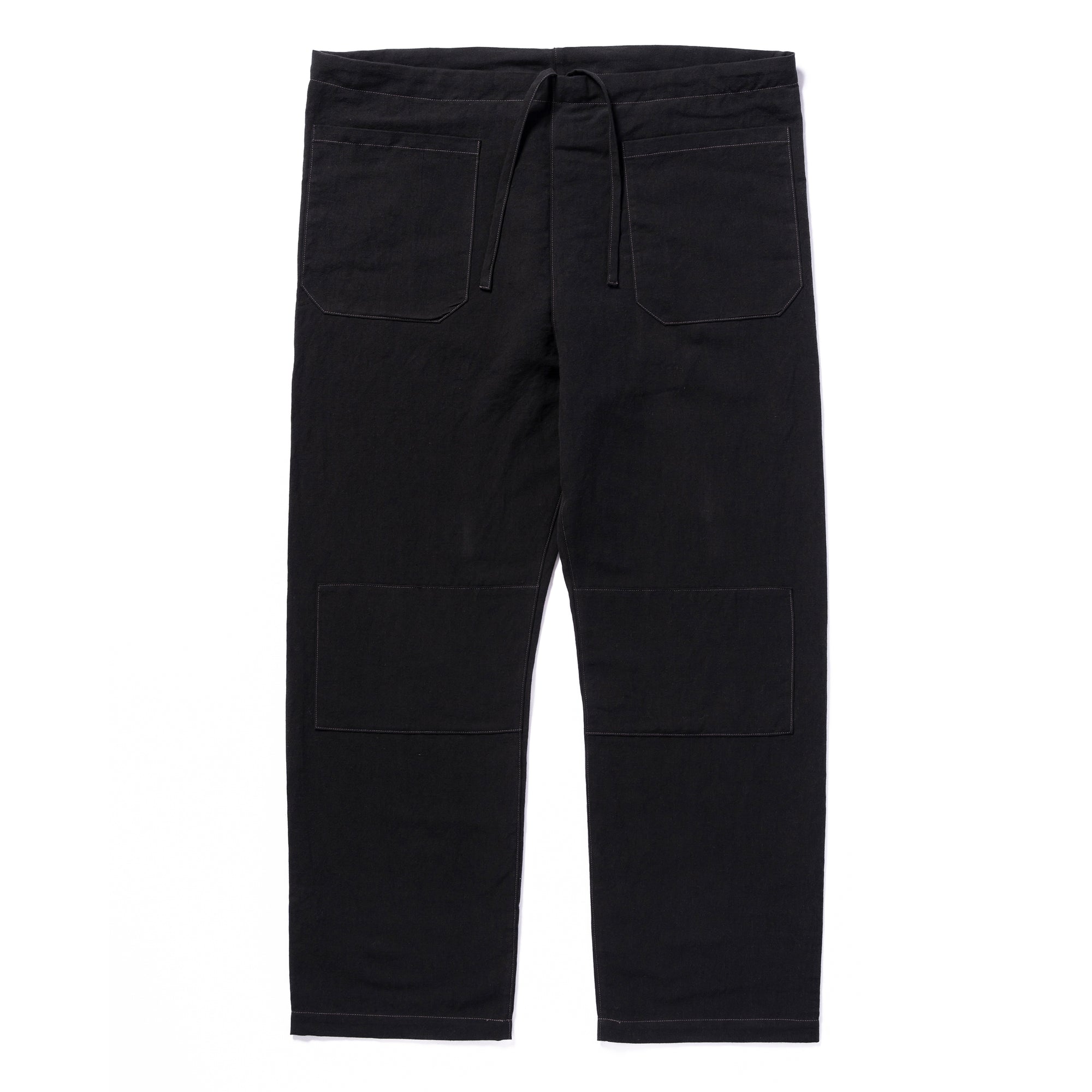 JUNK FORCE BLACK PAJAMA TROUSERS