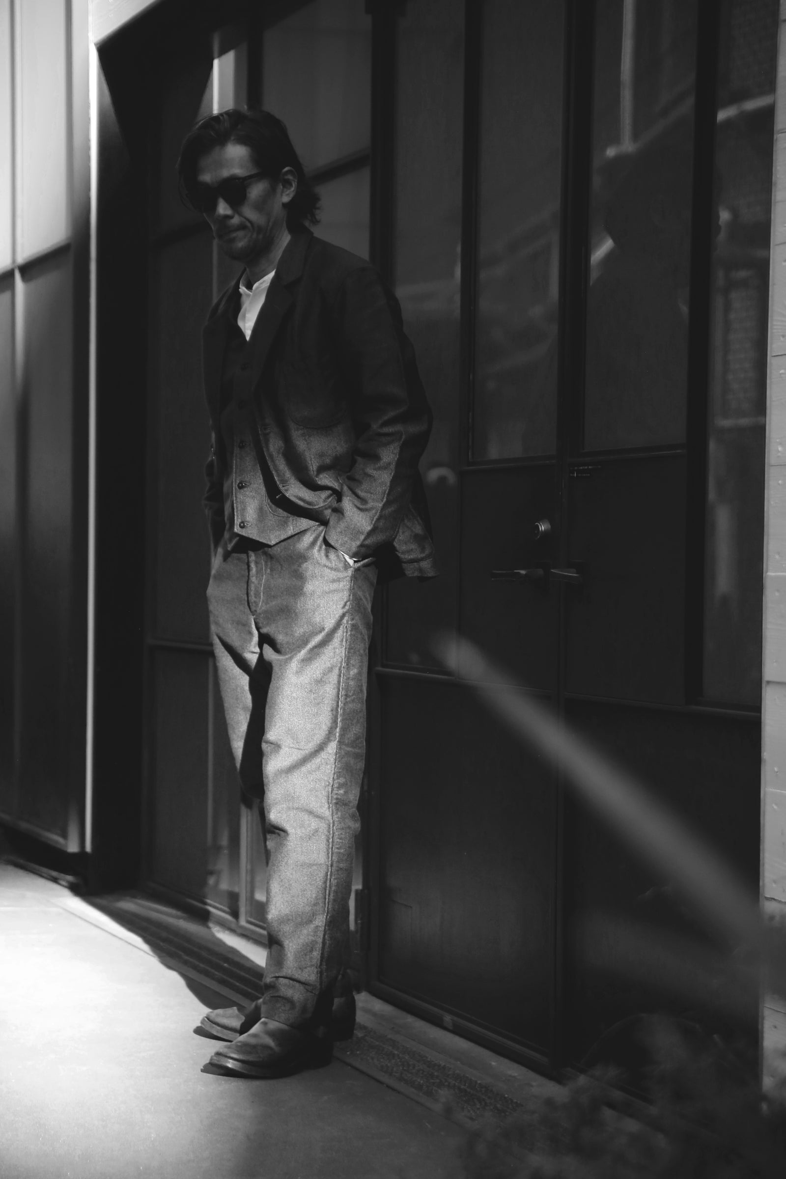 DOUBLE DIAMOND SACK COAT / PRINTED MOLESKIN Gallery Image 1