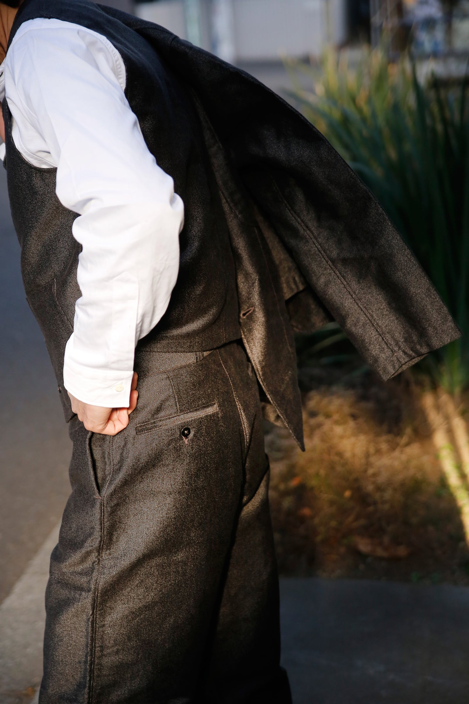 DOUBLE DIAMOND SACK COAT / PRINTED MOLESKIN Gallery Image 2