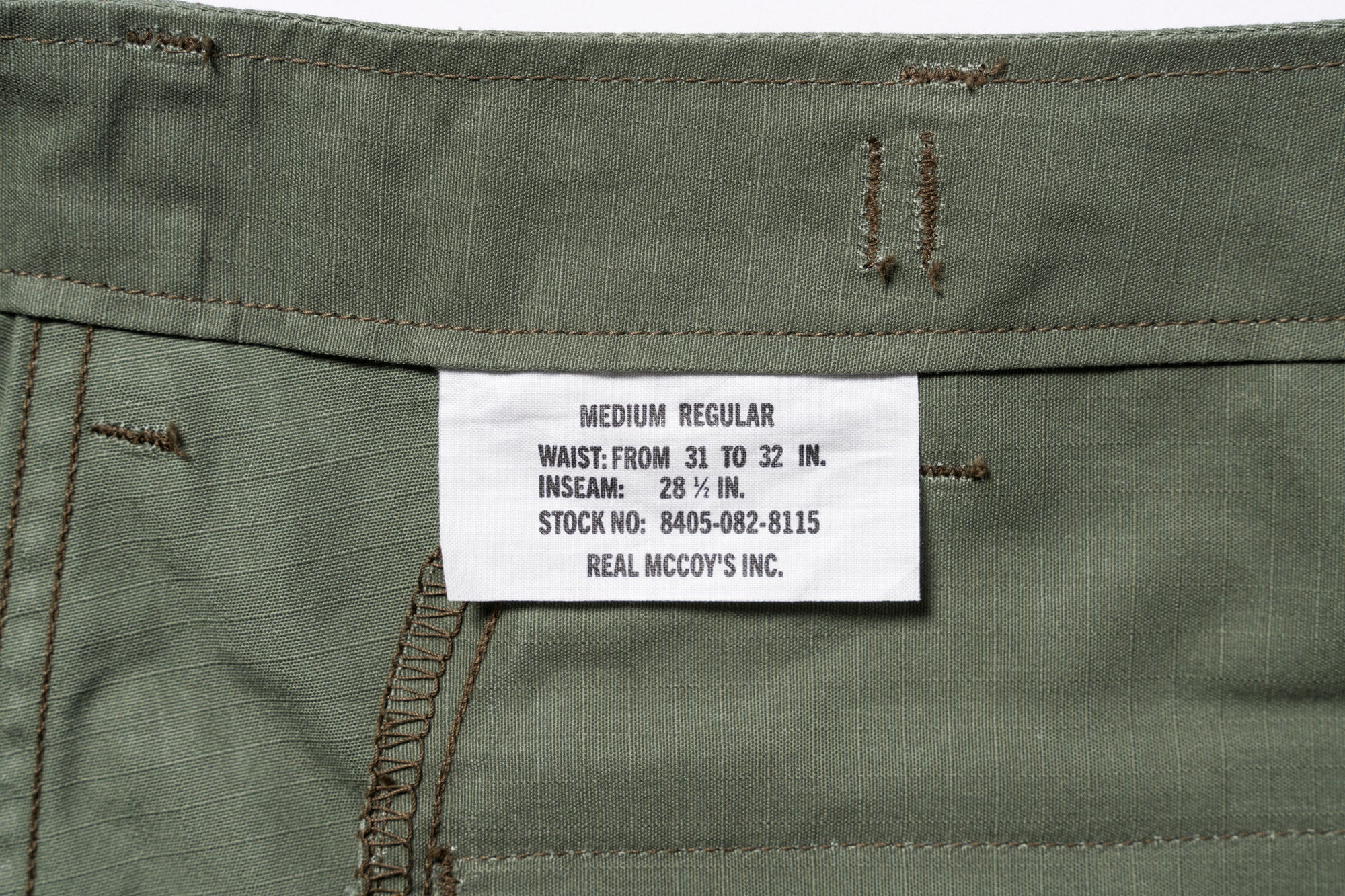 TROUSERS, MAN’S, COTTON RIP-STOP POPLIN