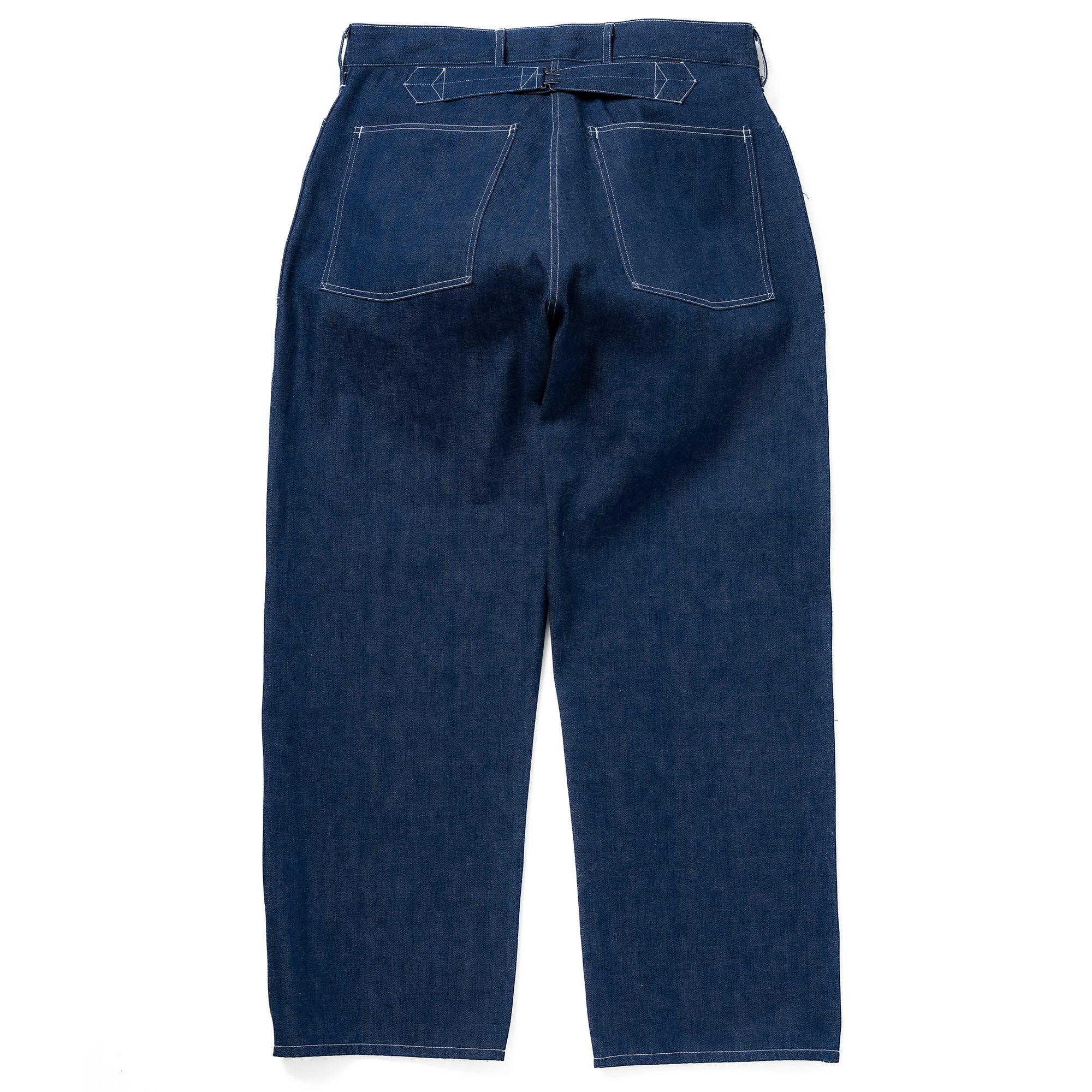 TROUSERS, WORKING, DENIM, BLUE