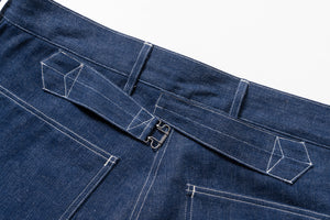 TROUSERS, WORKING, DENIM, BLUE