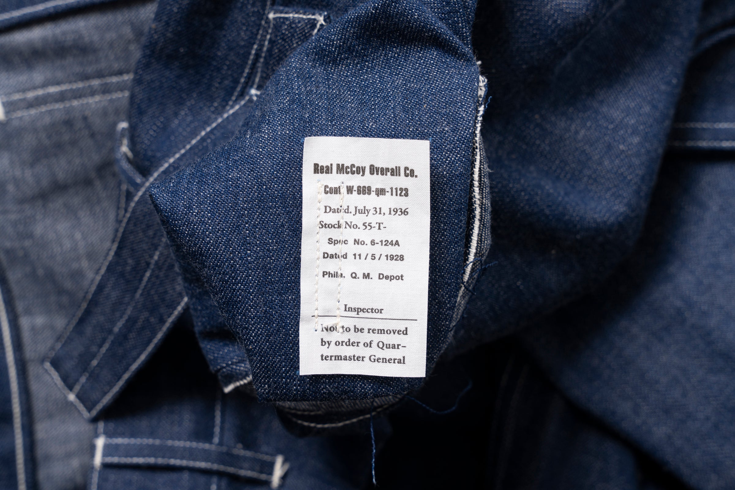 TROUSERS, WORKING, DENIM, BLUE – The Real McCoy's