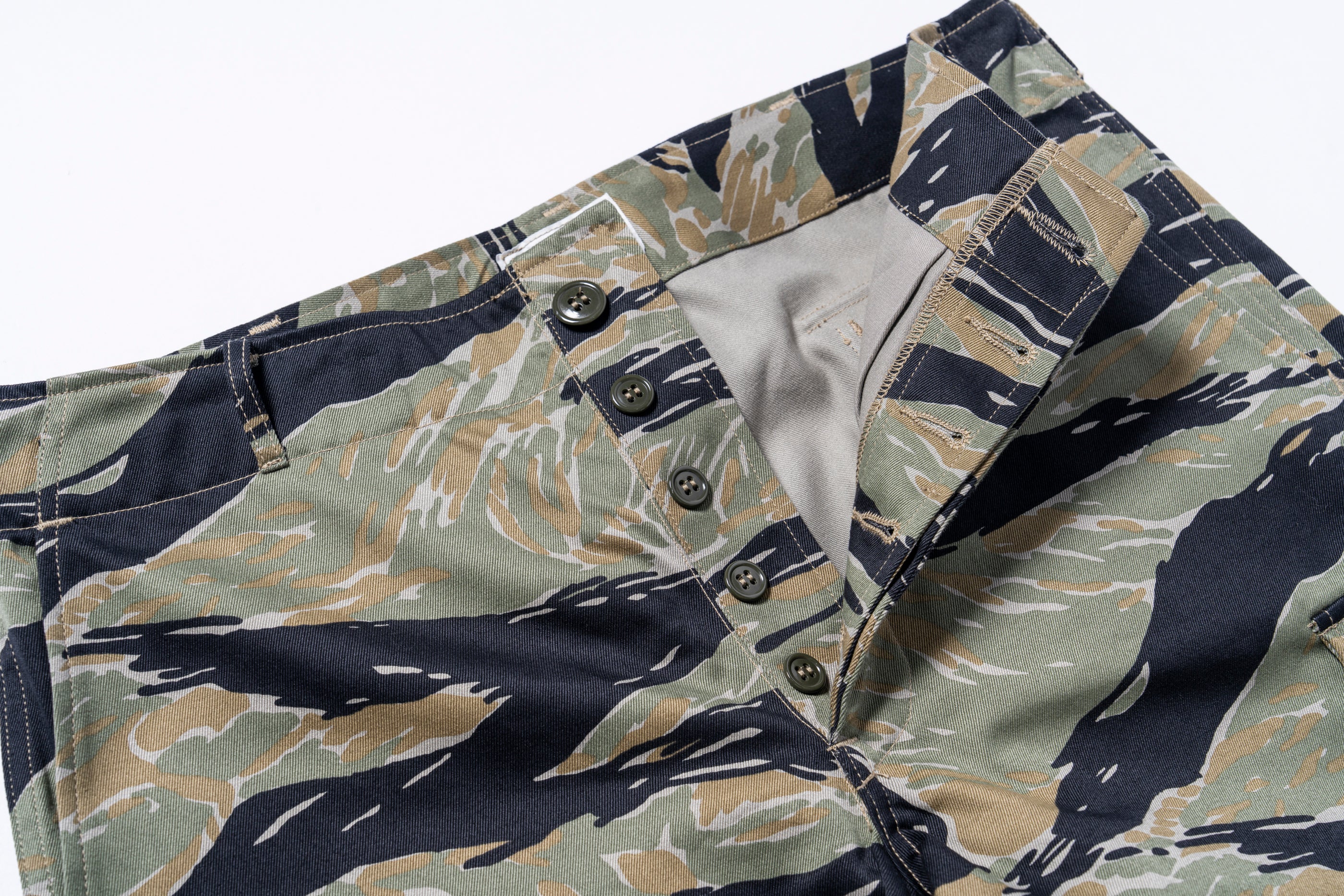 TIGER CAMOUFLAGE SHORTS / TADPOLE – The Real McCoy's