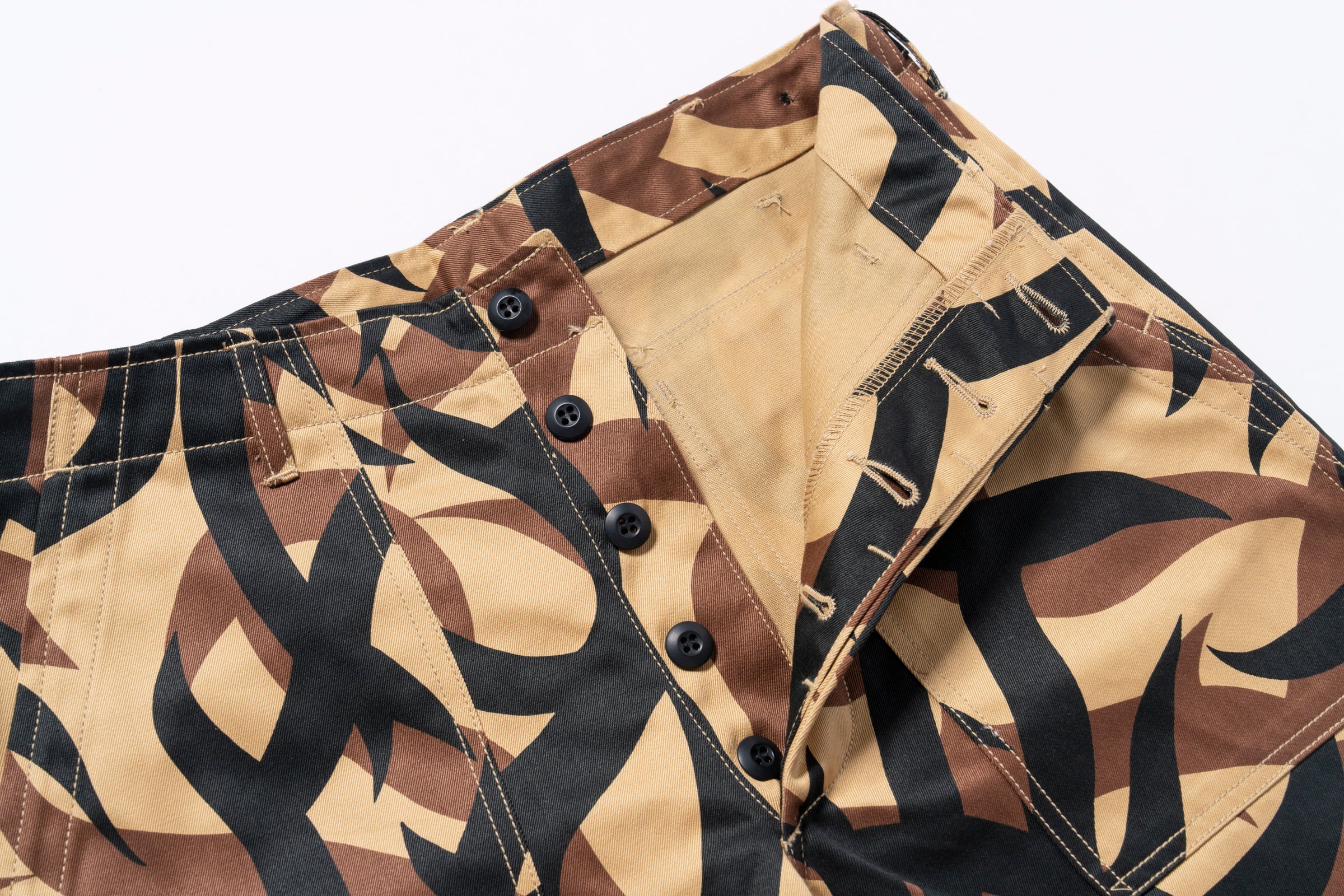TRIBAL CAMOUFLAGE COMBAT TROUSERS – The Real McCoy's