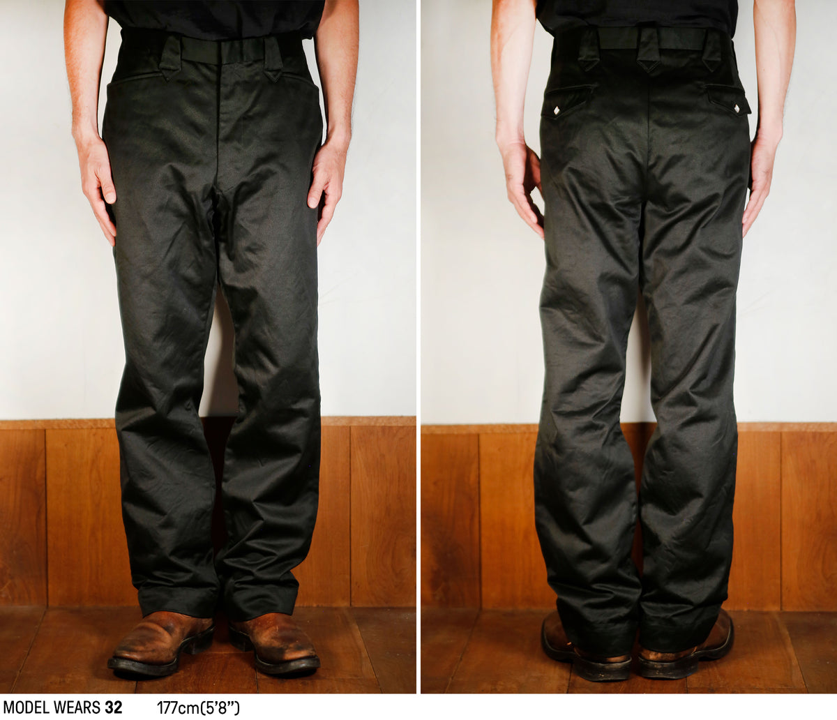 COTTON DRILL WESTERN TROUSERS Fit Guide