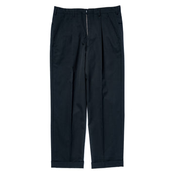 SINGLE-PLEAT WOOL TROUSERS