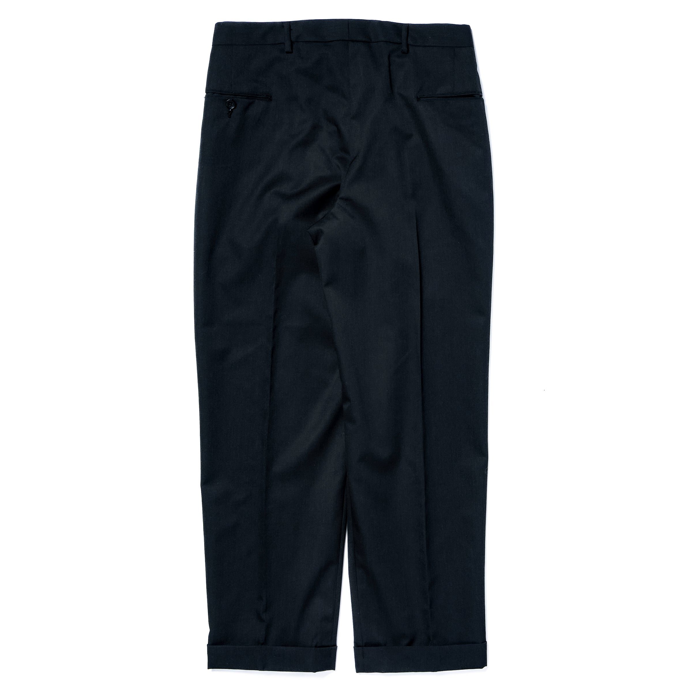 SINGLE-PLEAT WOOL TROUSERS – The Real McCoy's