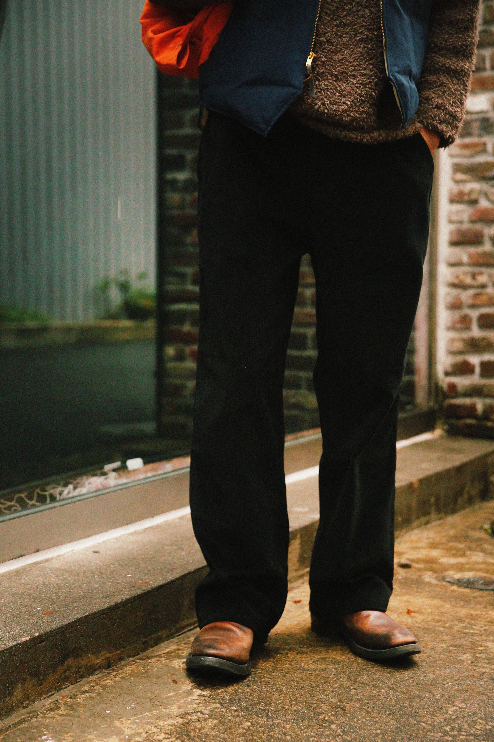 DOUBLE-PLEAT CORDUROY TROUSERS Gallery Image 1