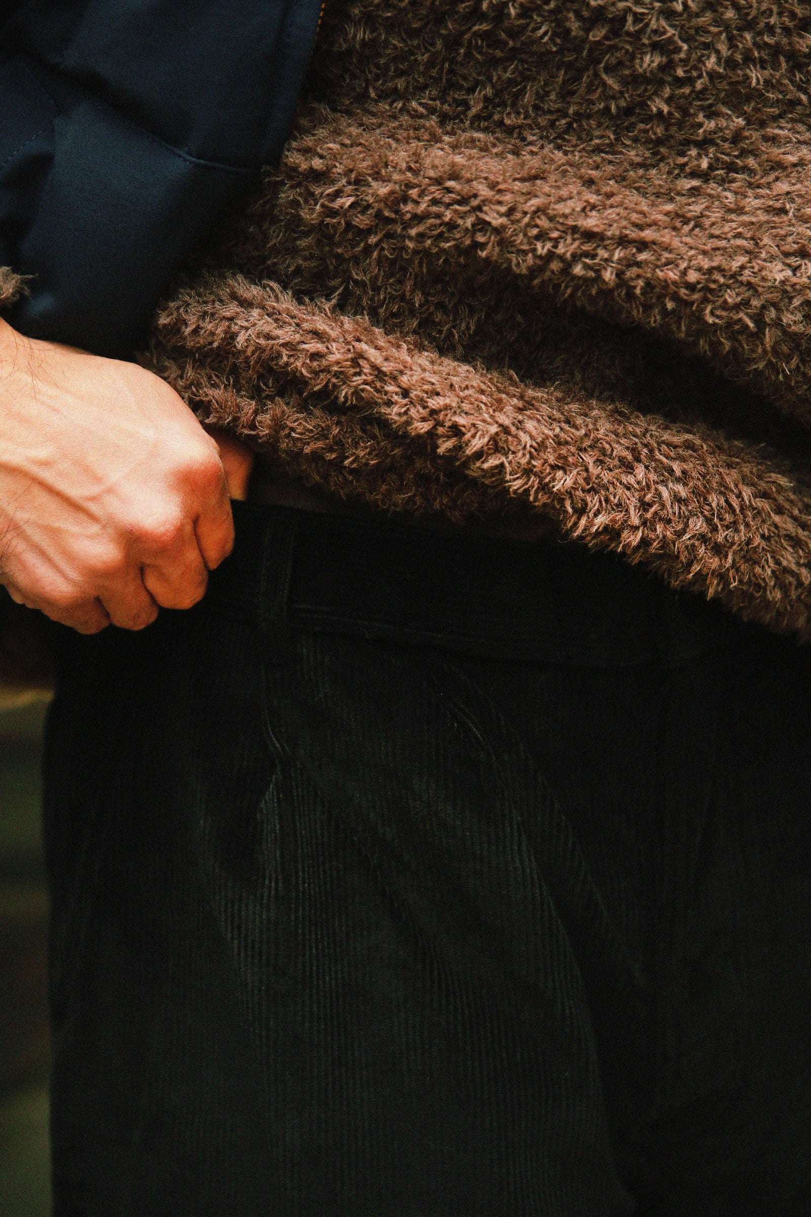 DOUBLE-PLEAT CORDUROY TROUSERS Gallery Image 2