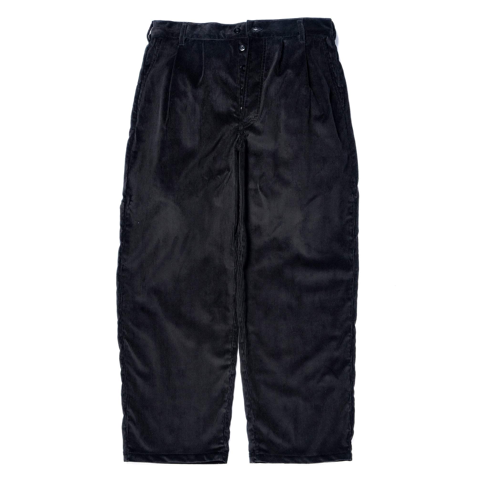 DOUBLE-PLEAT CORDUROY TROUSERS