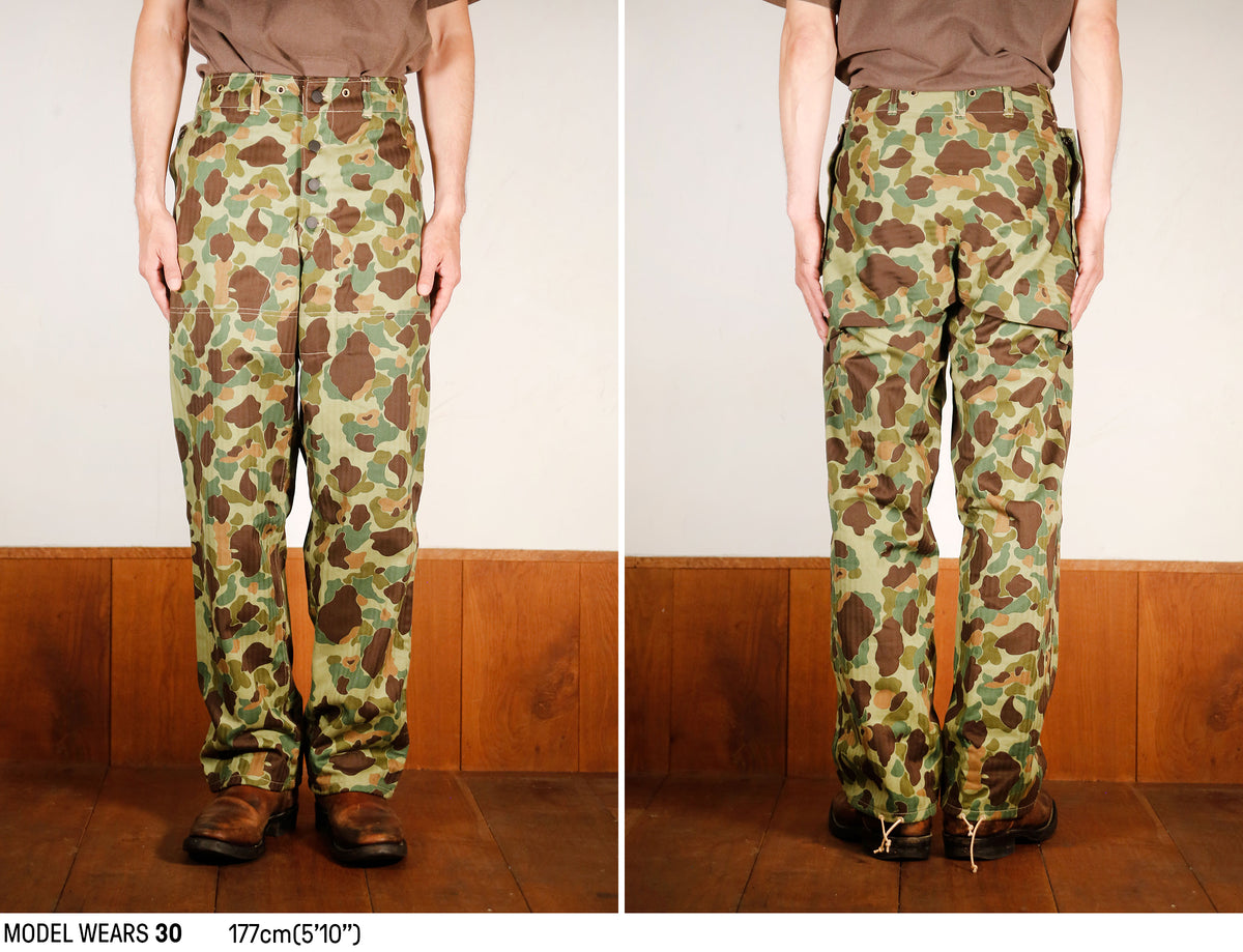 P1944 REVERSIBLE FROGSKIN CAMOUFLAGE TROUSERS Fit Guide