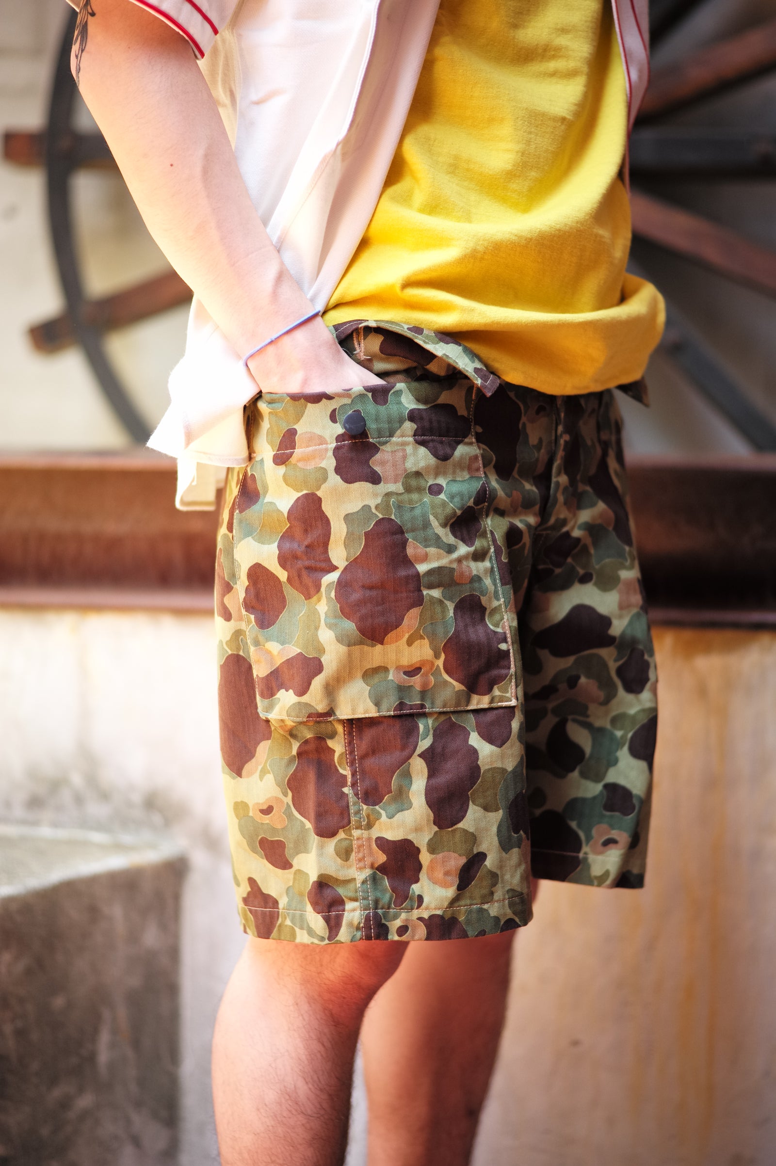 REVERSIBLE FROGSKIN CAMOUFLAGE SHORTS Gallery Image 1