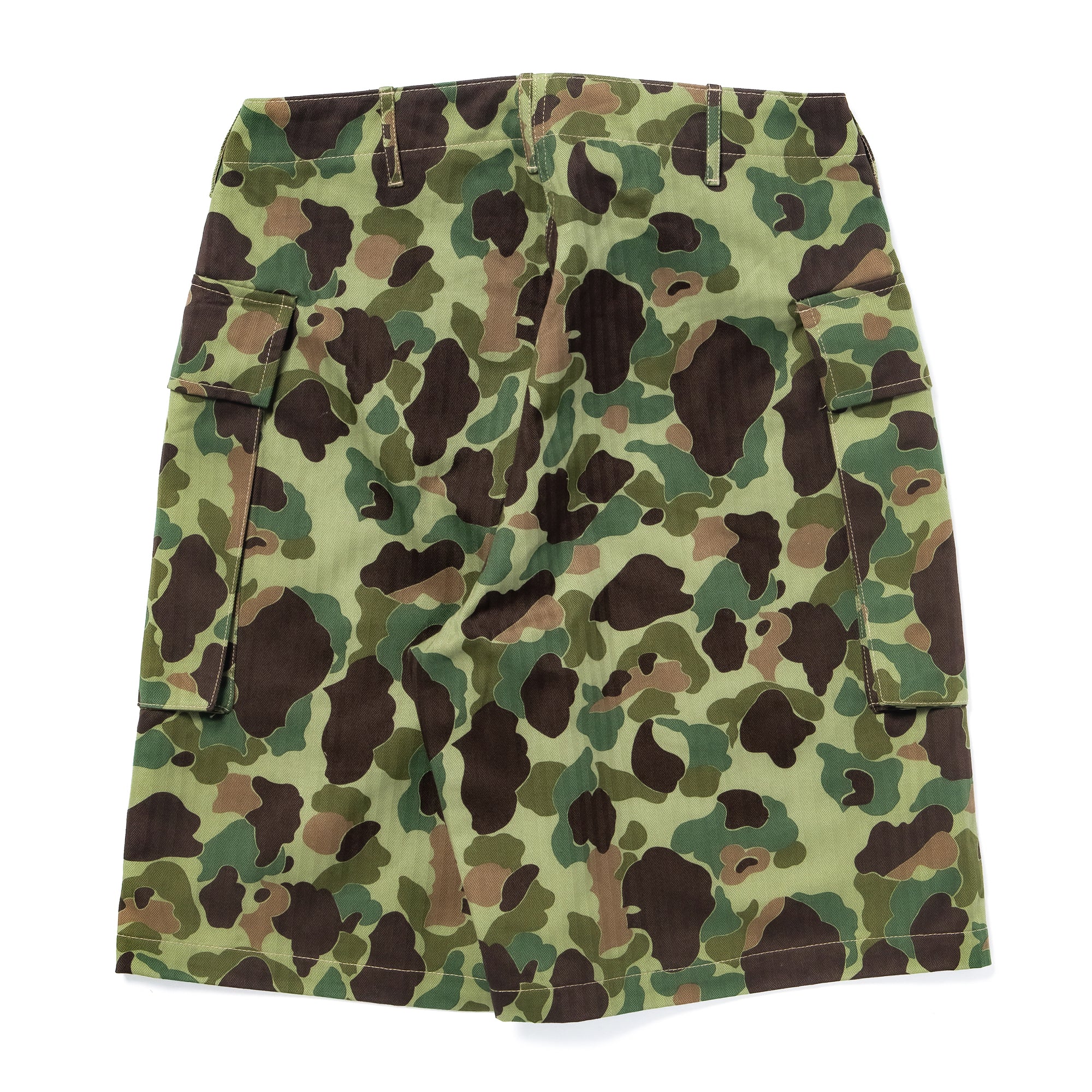 REVERSIBLE FROGSKIN CAMOUFLAGE SHORTS