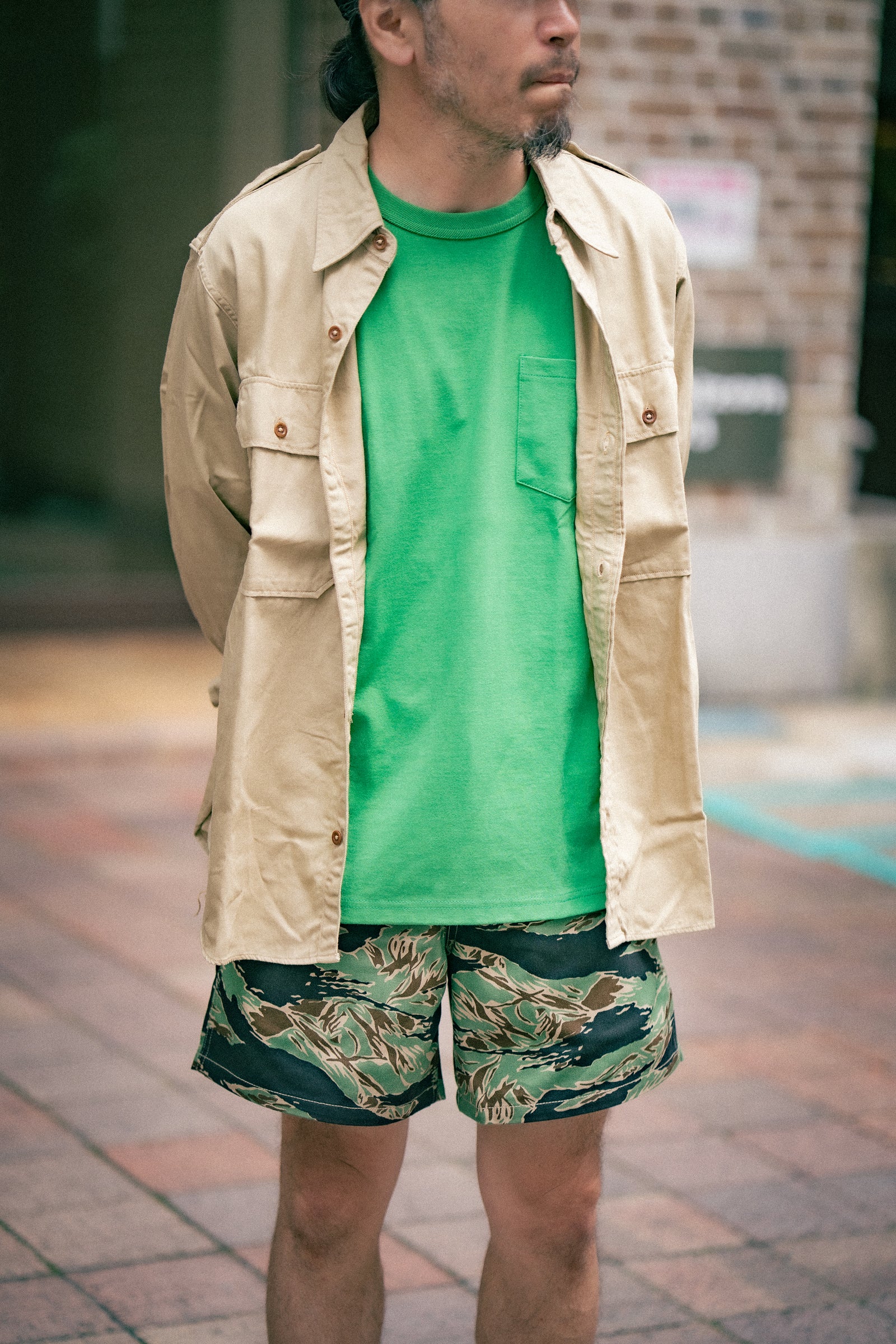 TIGER CAMOUFLAGE SWIM SHORTS / JOHN WAYNE Gallery Image 1