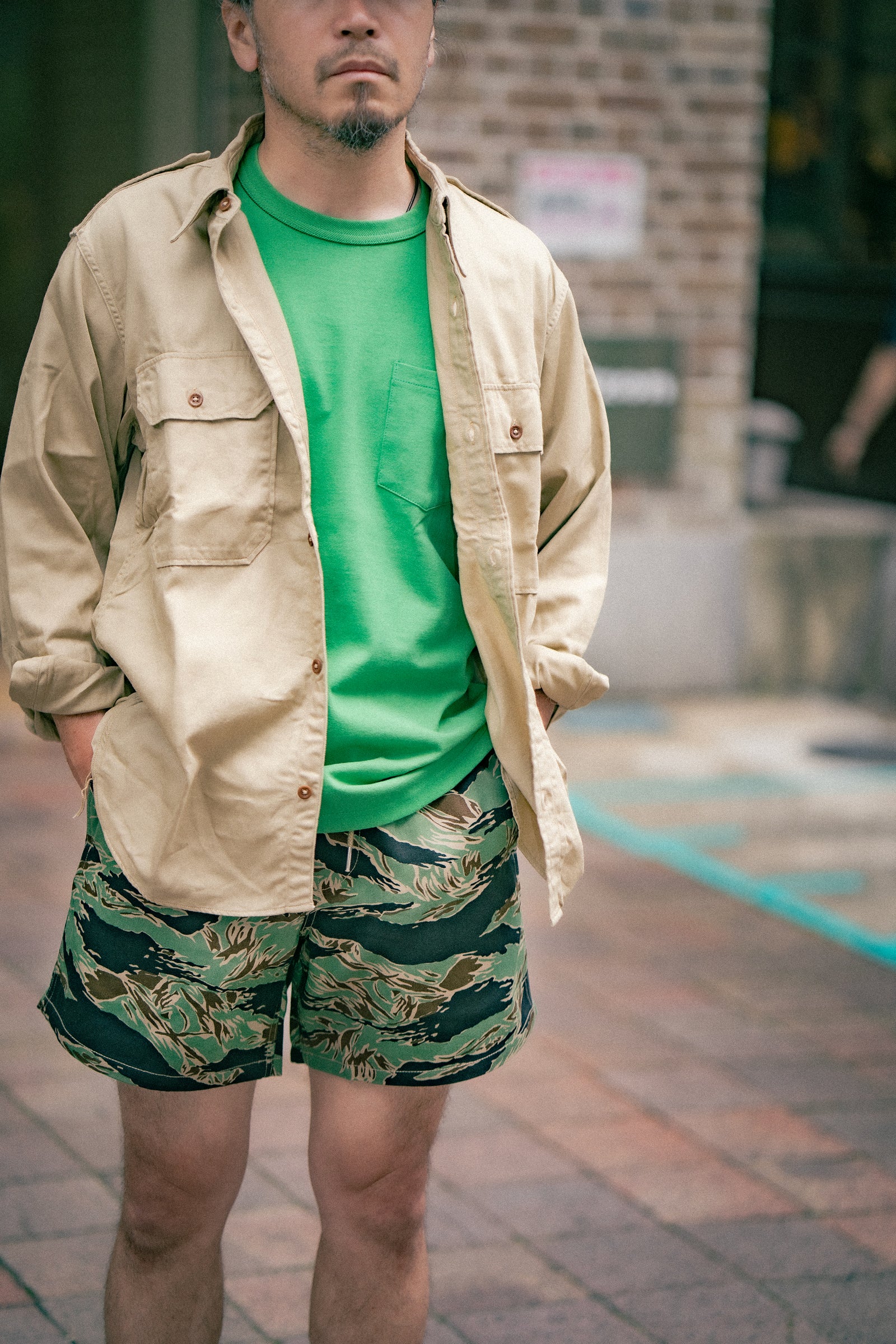 TIGER CAMOUFLAGE SWIM SHORTS / JOHN WAYNE Gallery Image