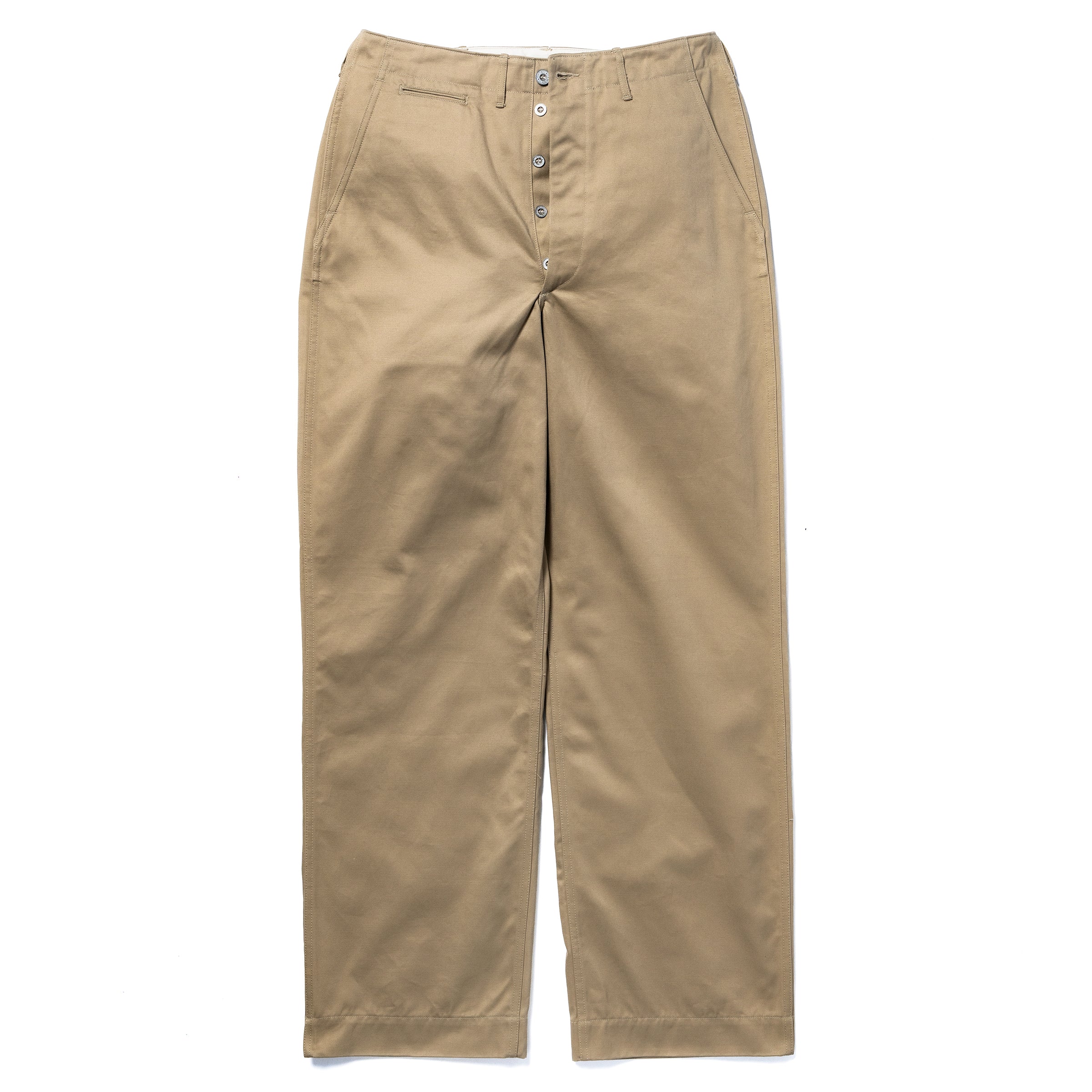 リアルマッコイズ TROUSERS COTTON KHAKI 1941 W34 TROUSERS, COTTON, KHAKI, 1941 – The Real McCoy's