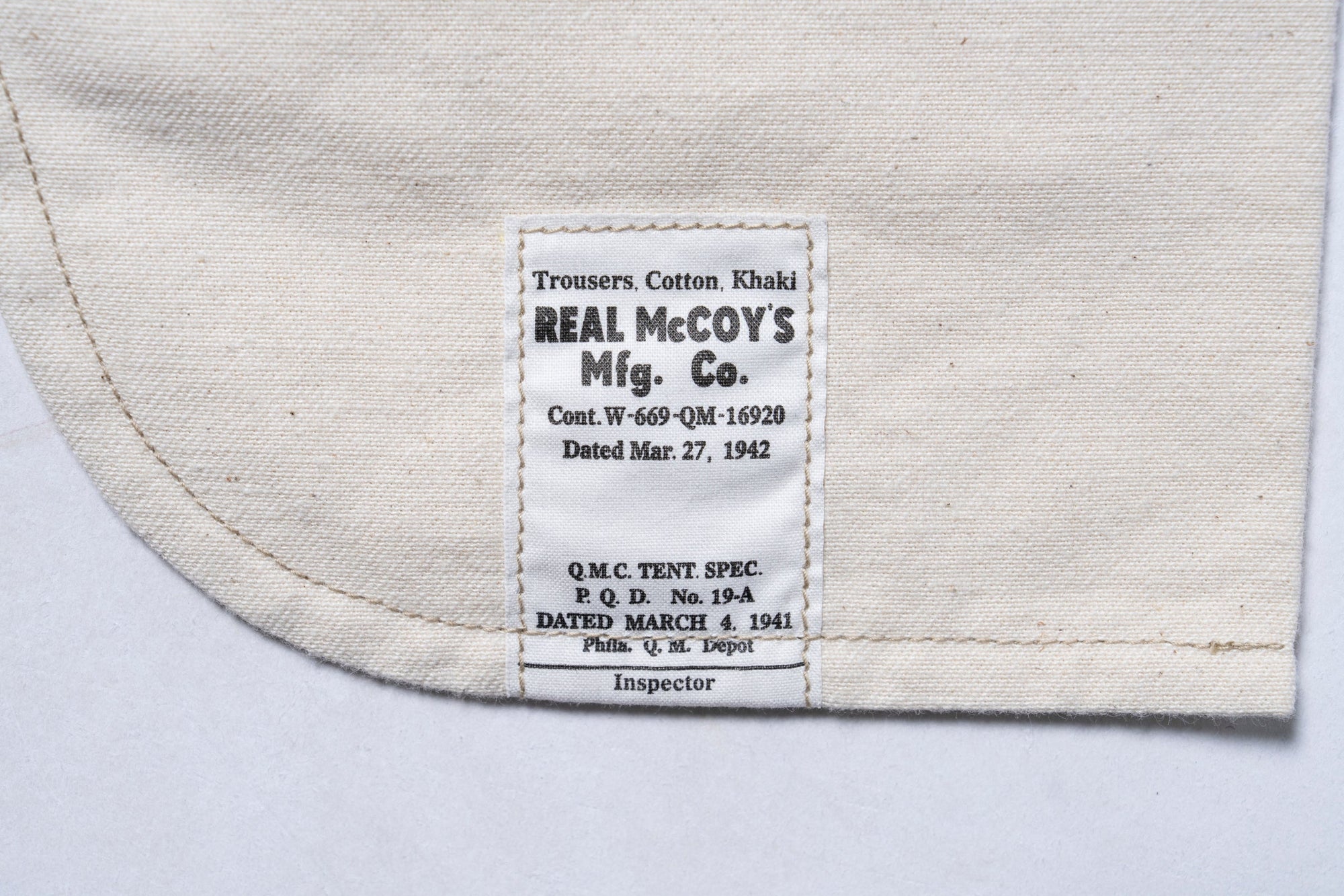 TROUSERS, COTTON, KHAKI, 1941