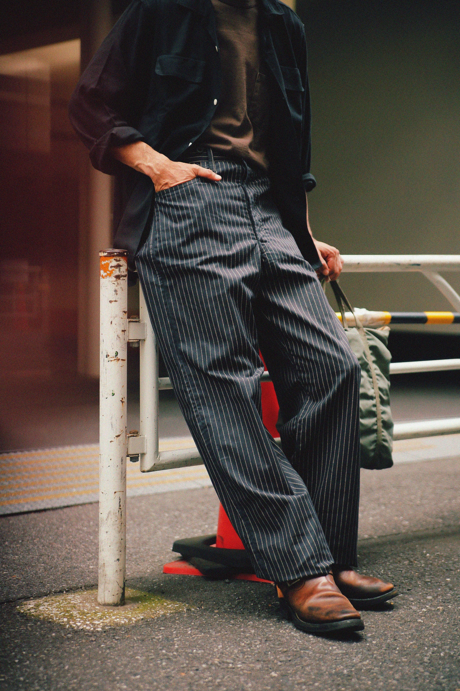 BLACK WABASH WORK TROUSERS Gallery Image 1