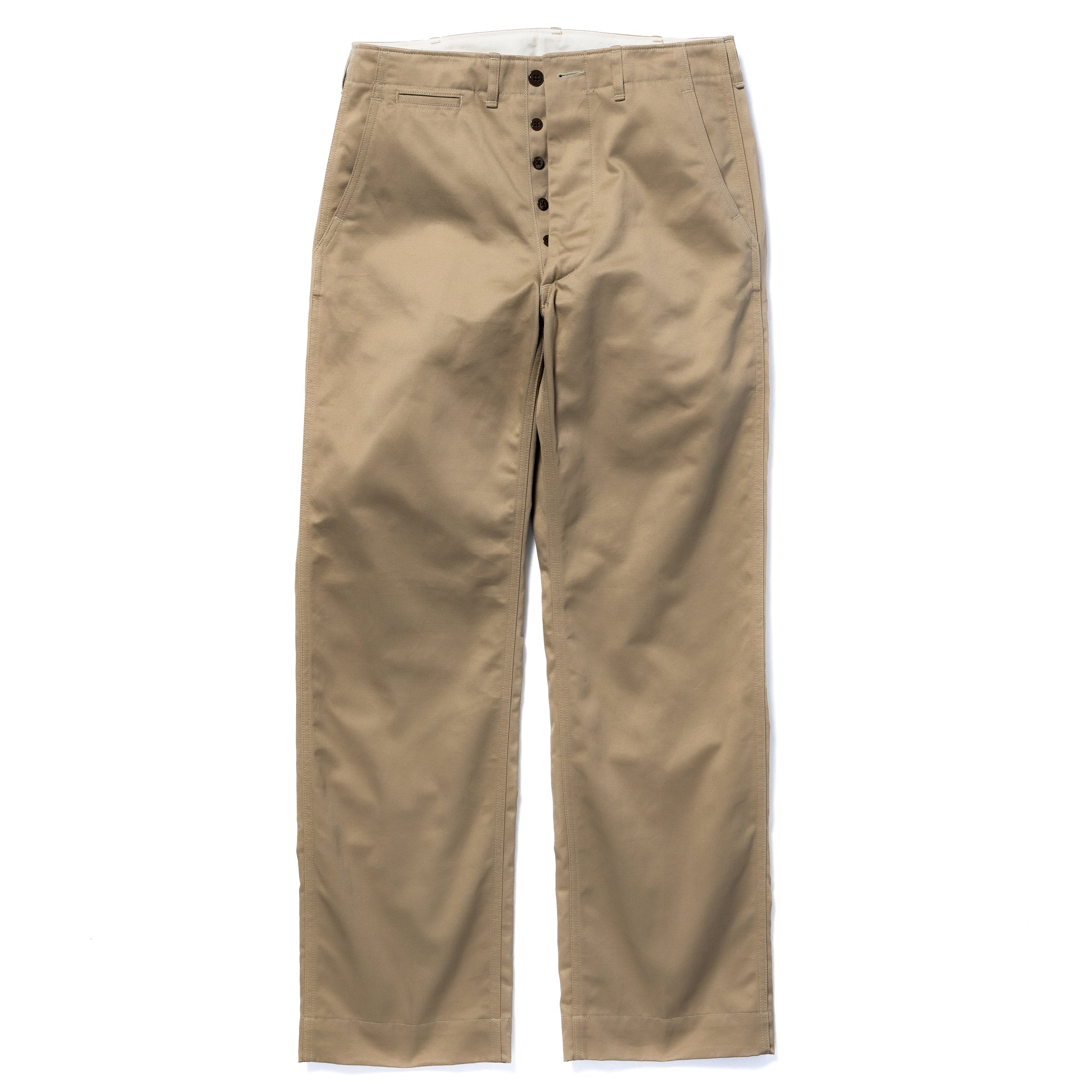 TROUSERS, COTTON, KHAKI, 1945 – The Real McCoy's
