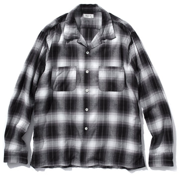 SHADOW CHECK RAYON SHIRT